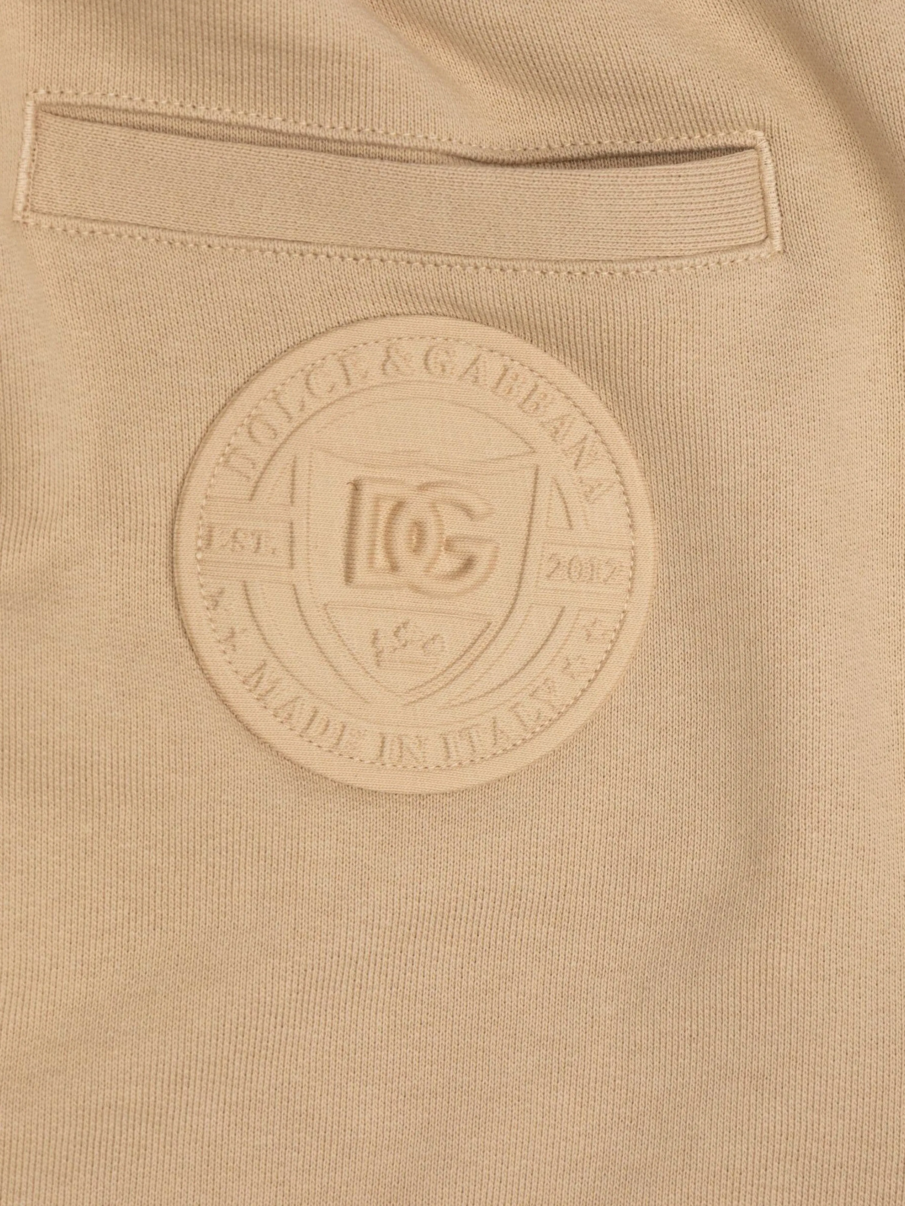 Dolce & Gabbana Jogginghose für Jungen mit Logo in Beige