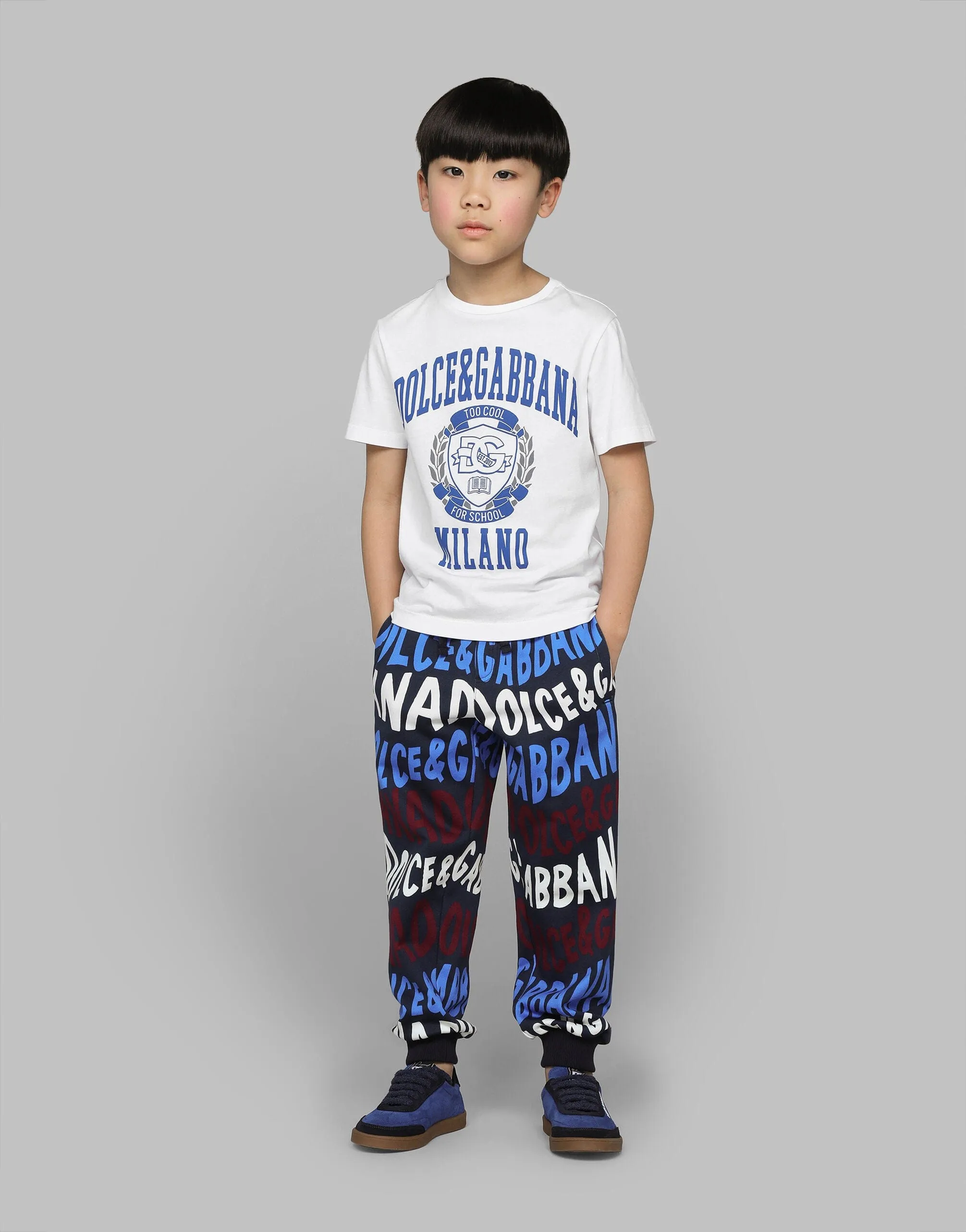 Dolce & Gabbana Jogginghose für Jungen mit Logo in Mehrfarben
