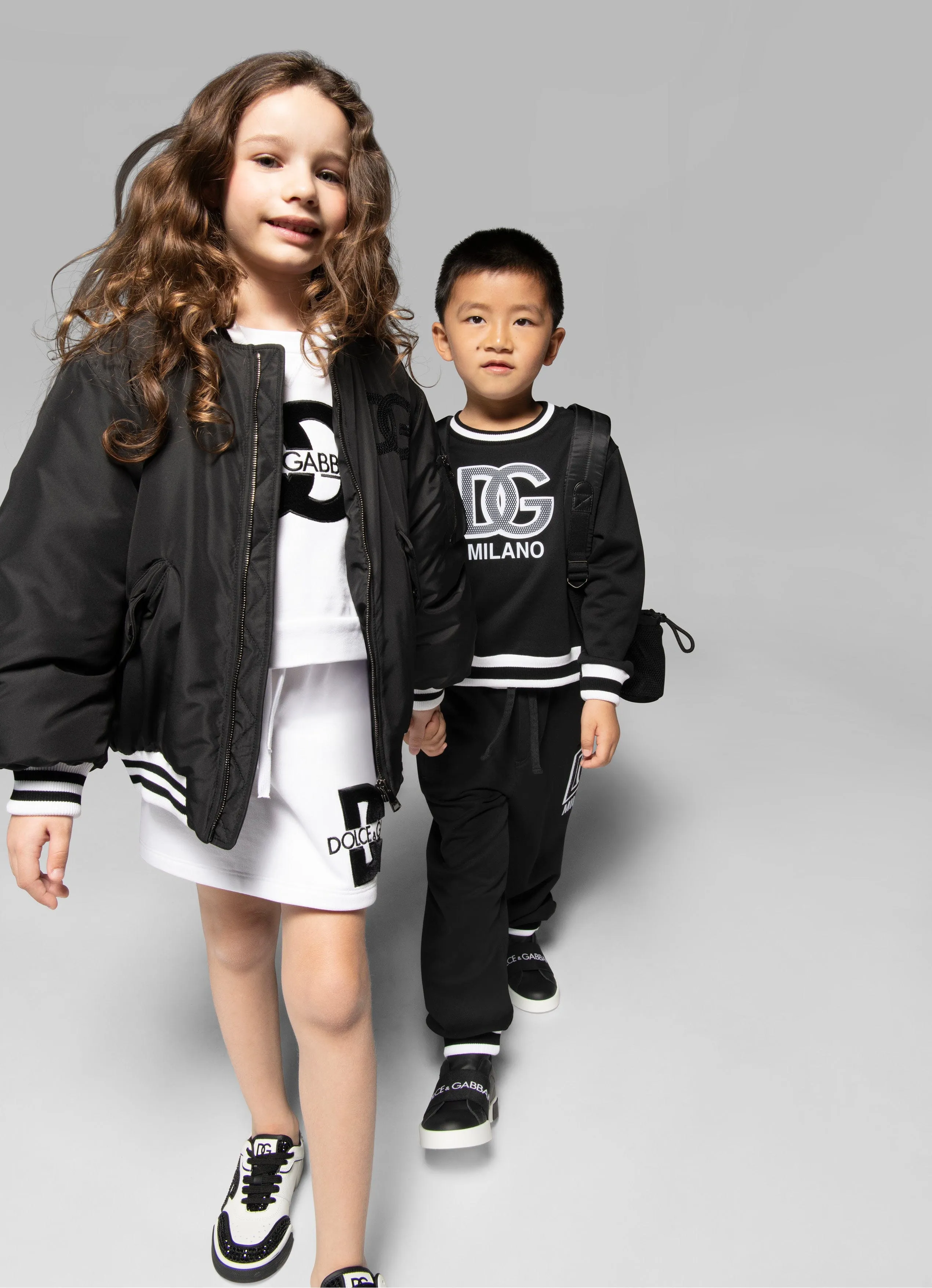Dolce & Gabbana Jungen Milano Jogginghosen in Schwarz