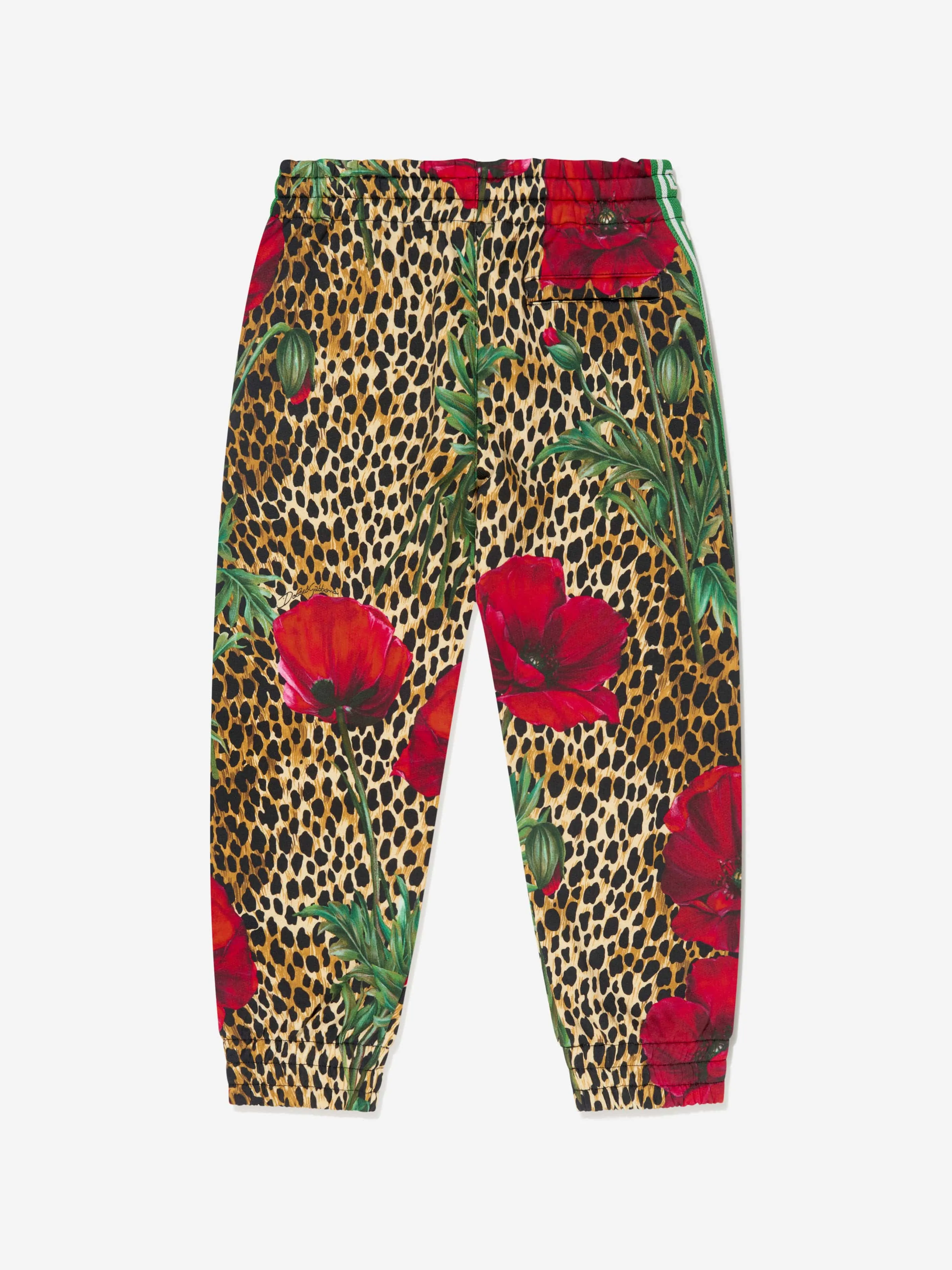 Dolce & Gabbana Kids Ozelot Und Mohn Jogginghose