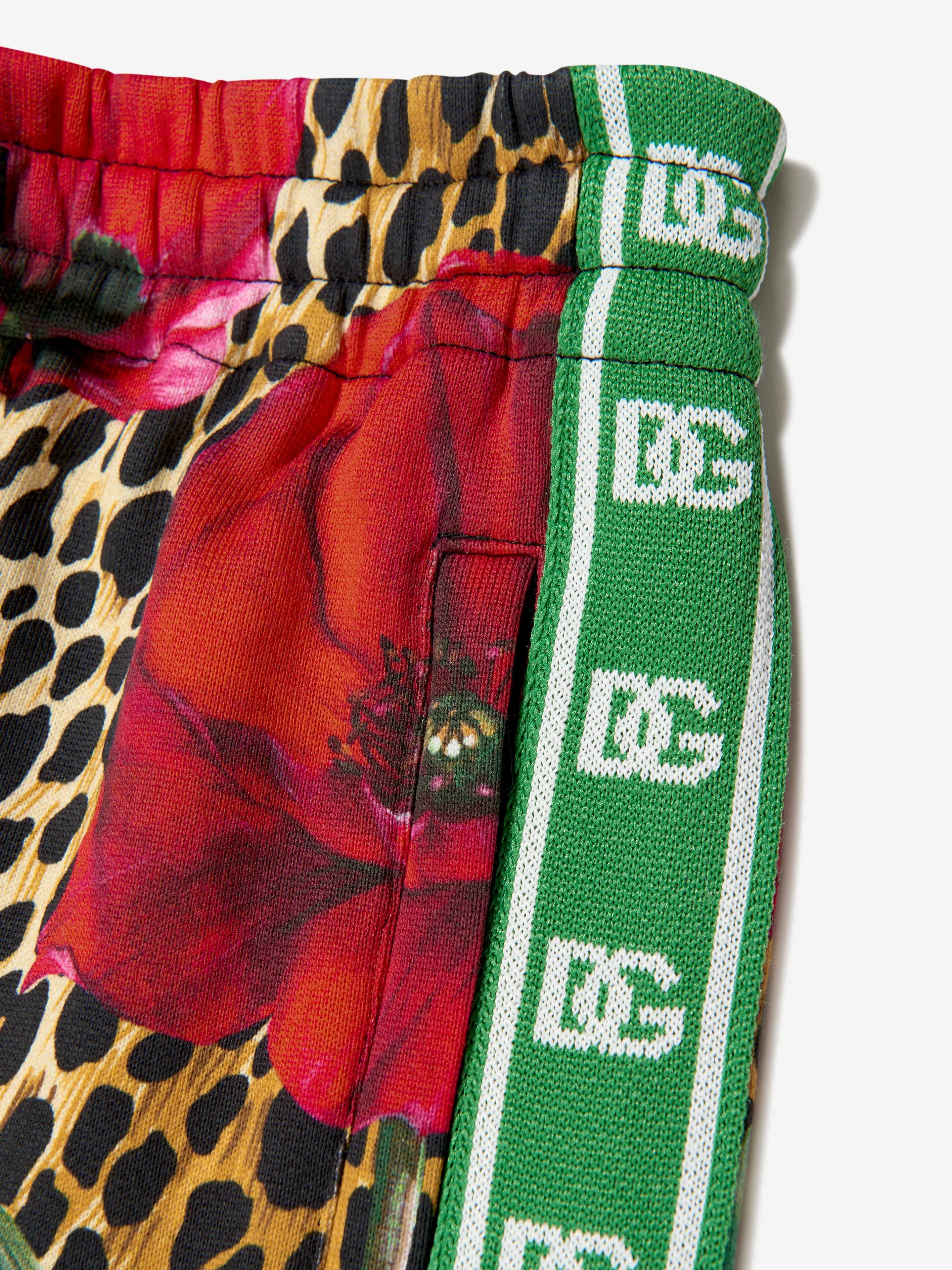 Dolce & Gabbana Kids Ozelot Und Mohn Jogginghose