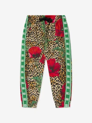Dolce & Gabbana Kids Ozelot Und Mohn Jogginghose