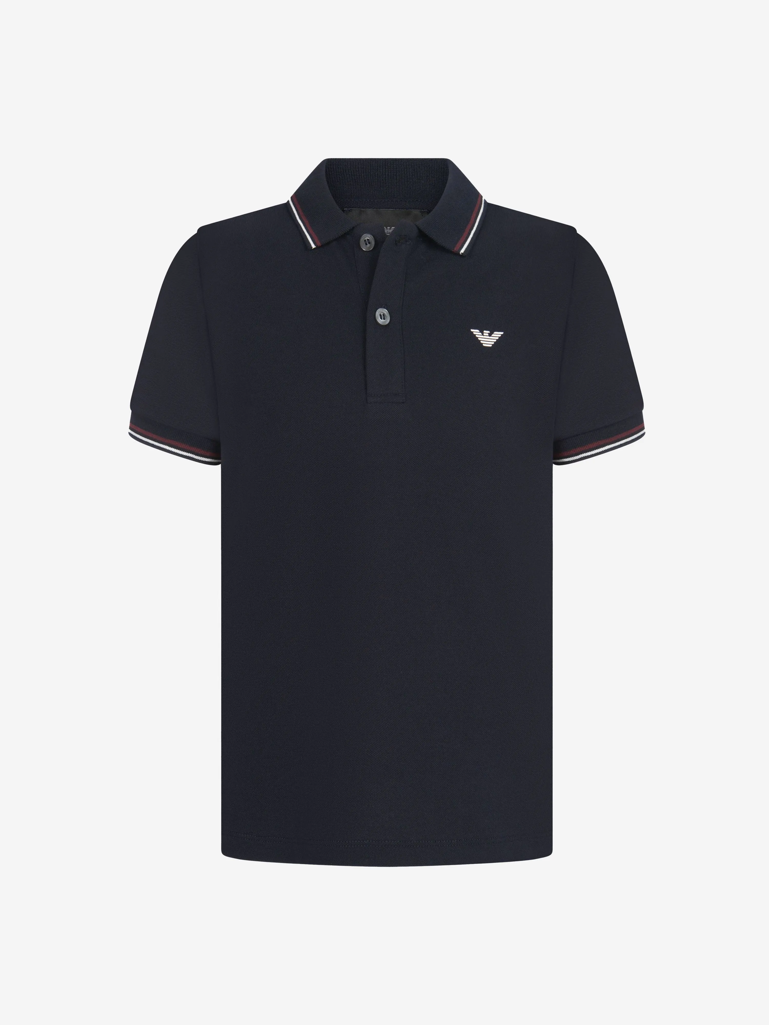 Emporio Armani Baby Boys Logo Polo-Shirt in Marineblau