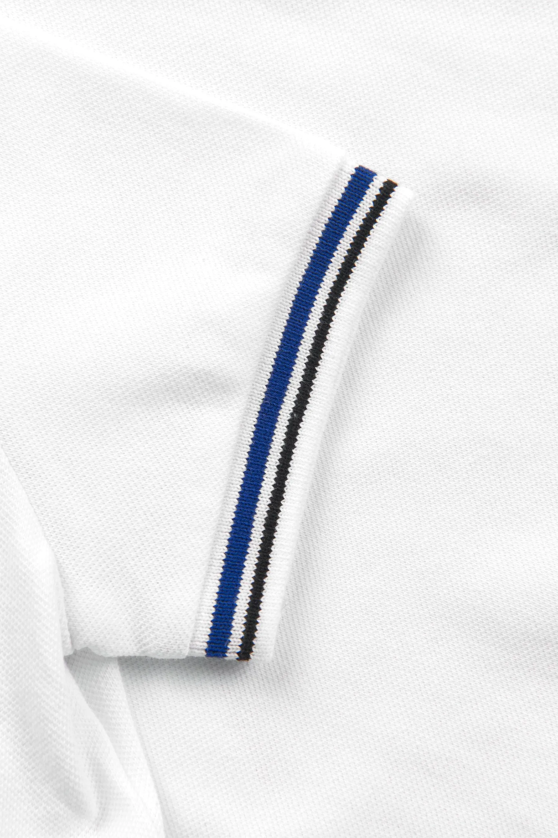 Emporio Armani Baby Boys Logo Polo-Shirt in Weiß