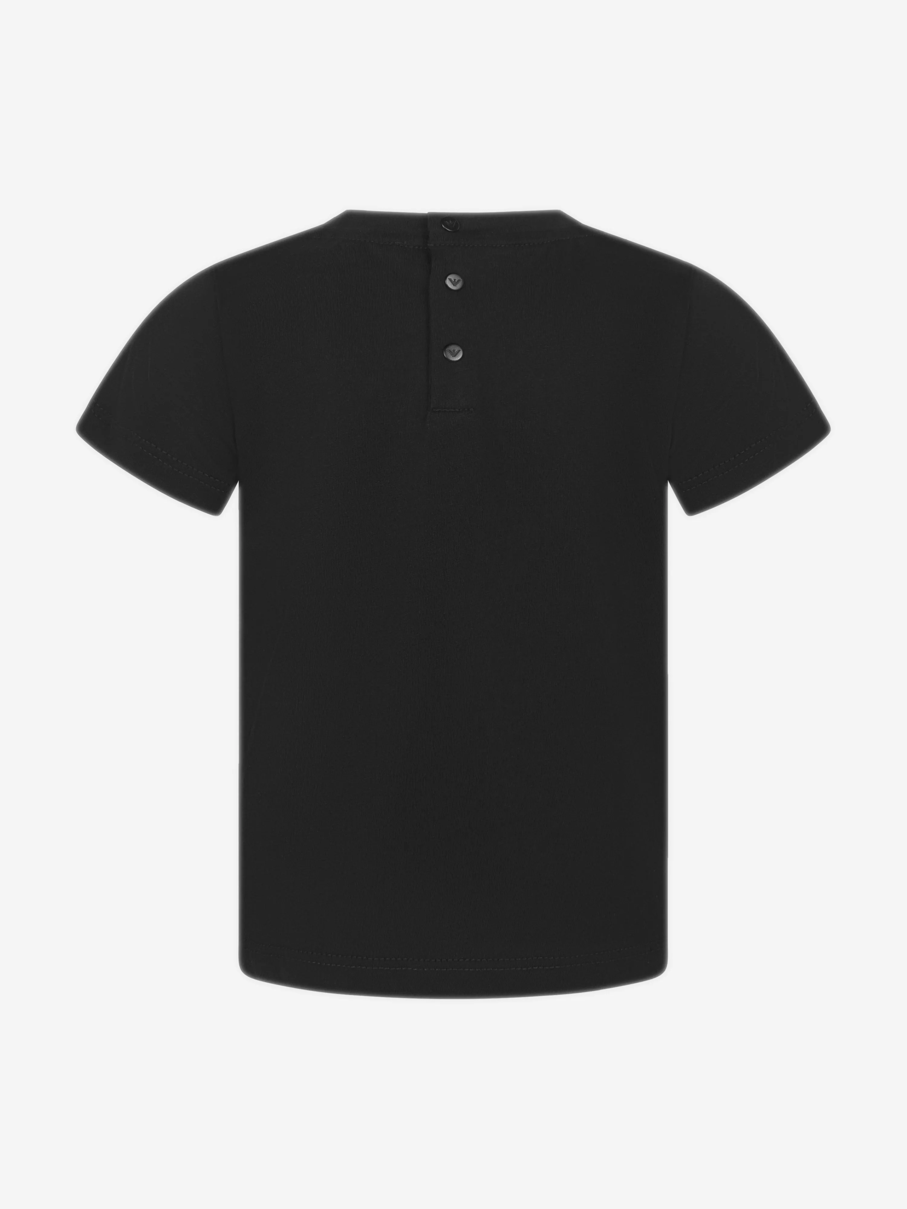Emporio Armani Baby Boys Logo T-Shirt in Schwarz