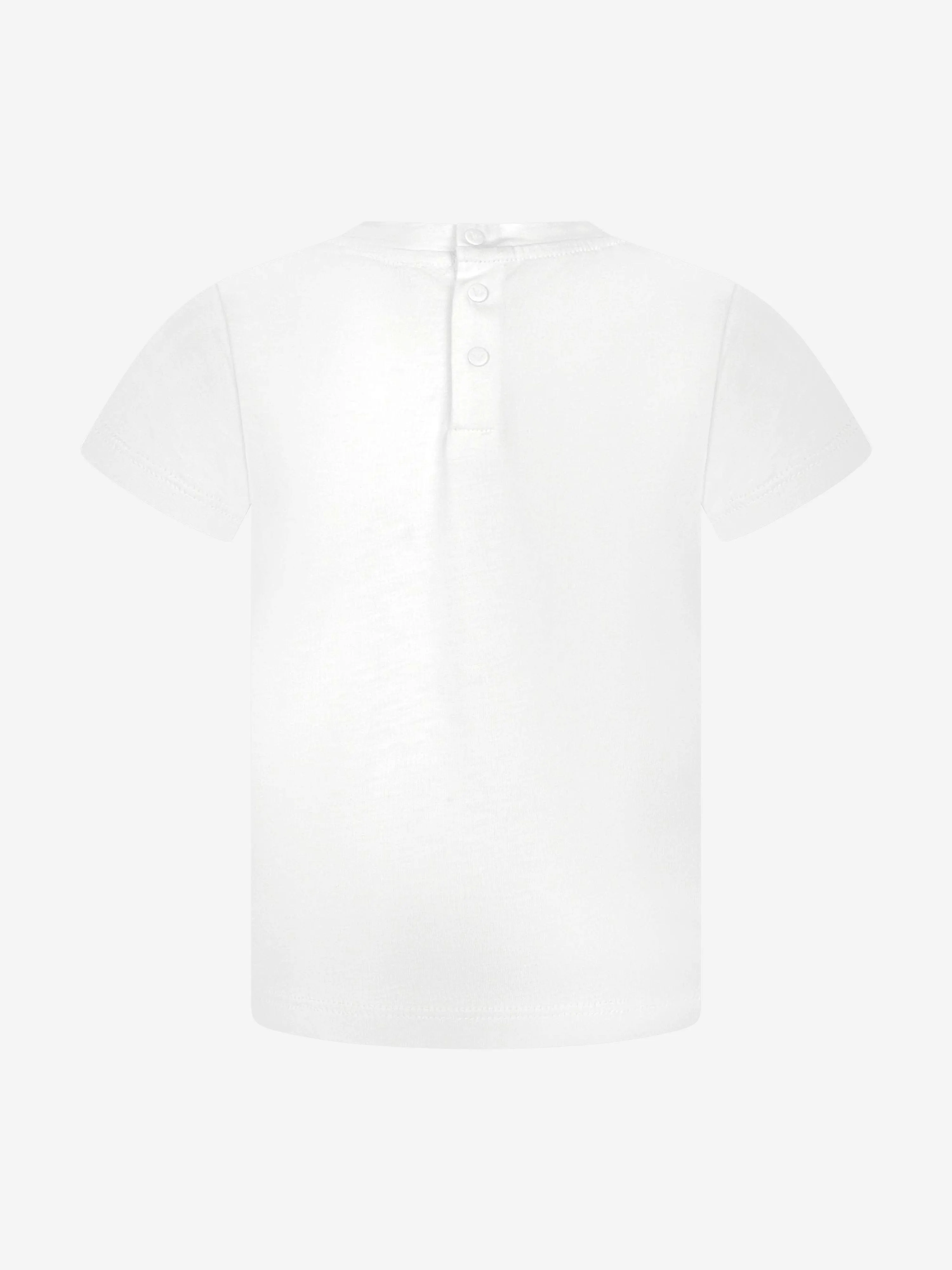Emporio Armani Baby Boys Logo T-Shirt in Weiß