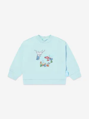 Emporio Armani Baby Boys Schlumpf Sweatshirt in Blau