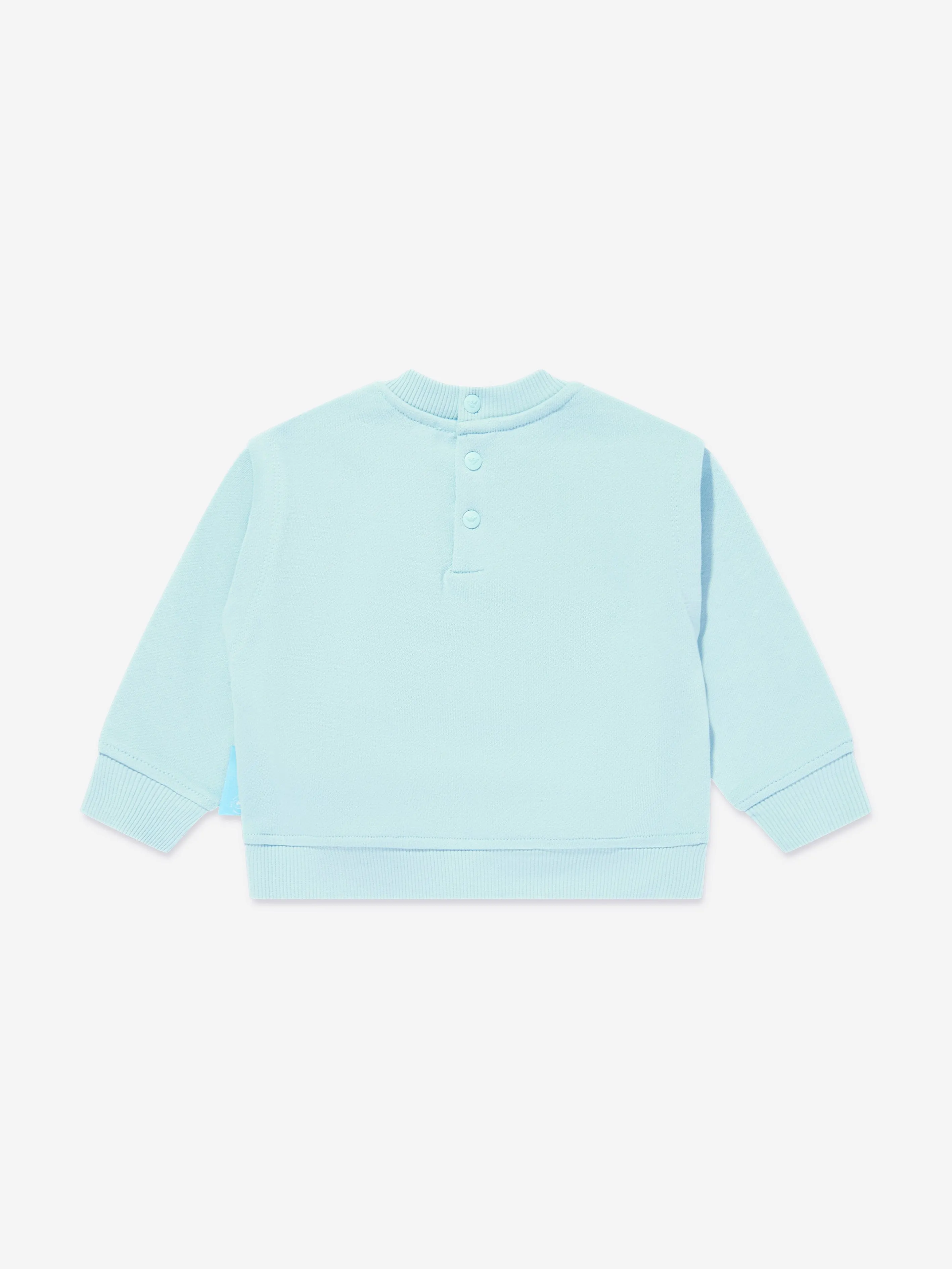 Emporio Armani Baby Boys Schlumpf Sweatshirt in Blau