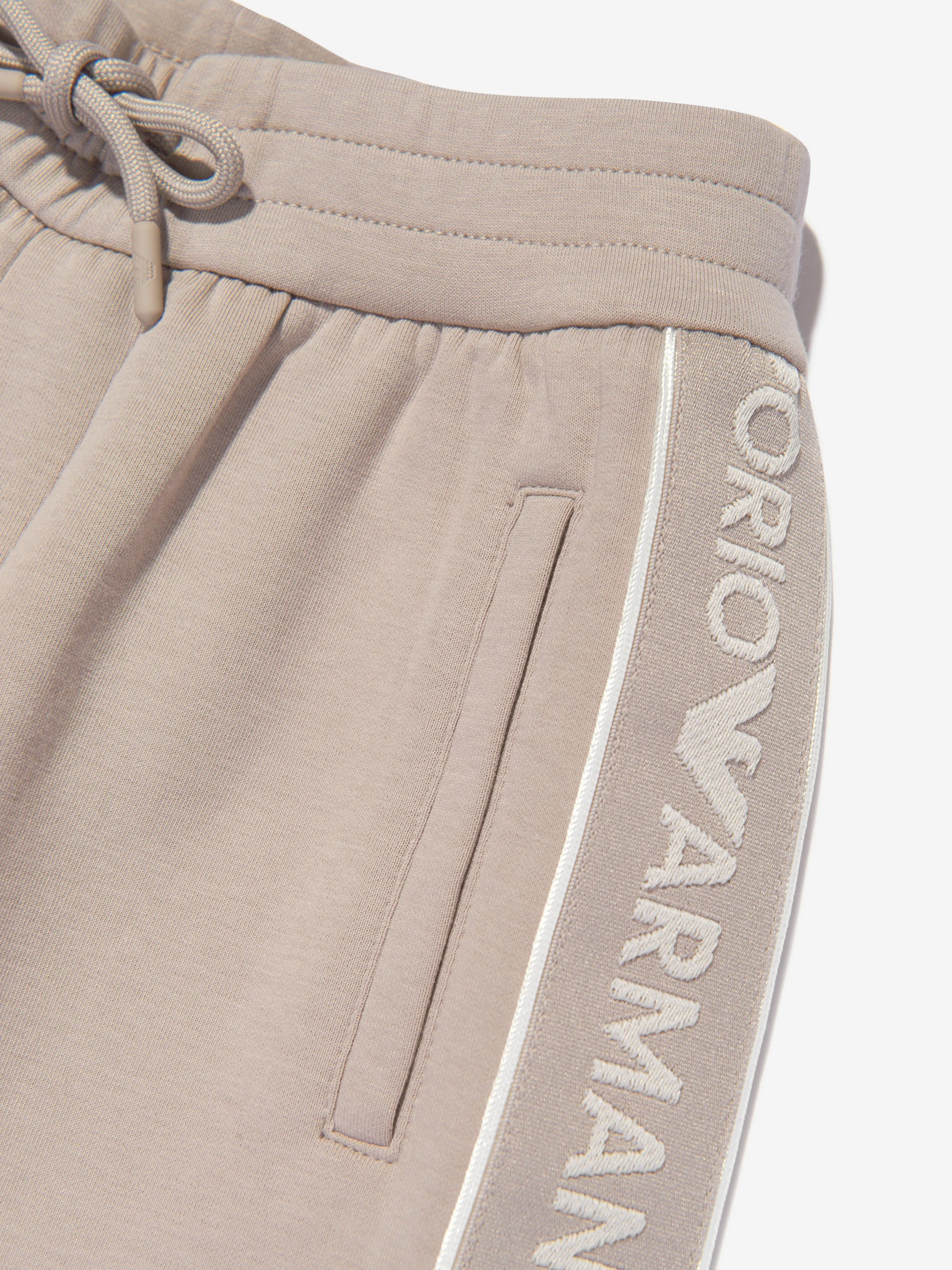 Emporio Armani Jogginghose für Jungen mit Logo in Braun