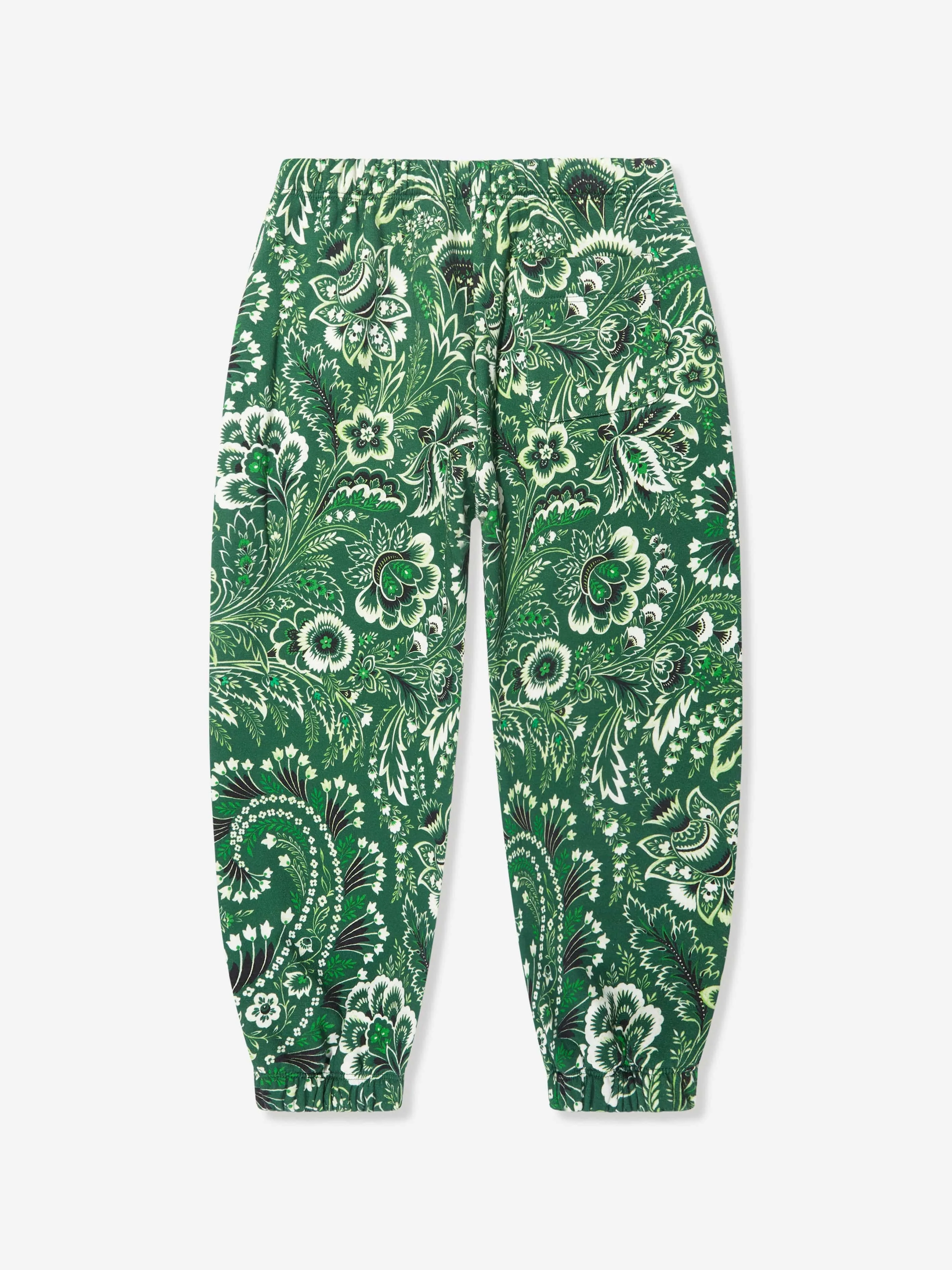 Etro Boys Floral Paisley Jogginghose in Grün
