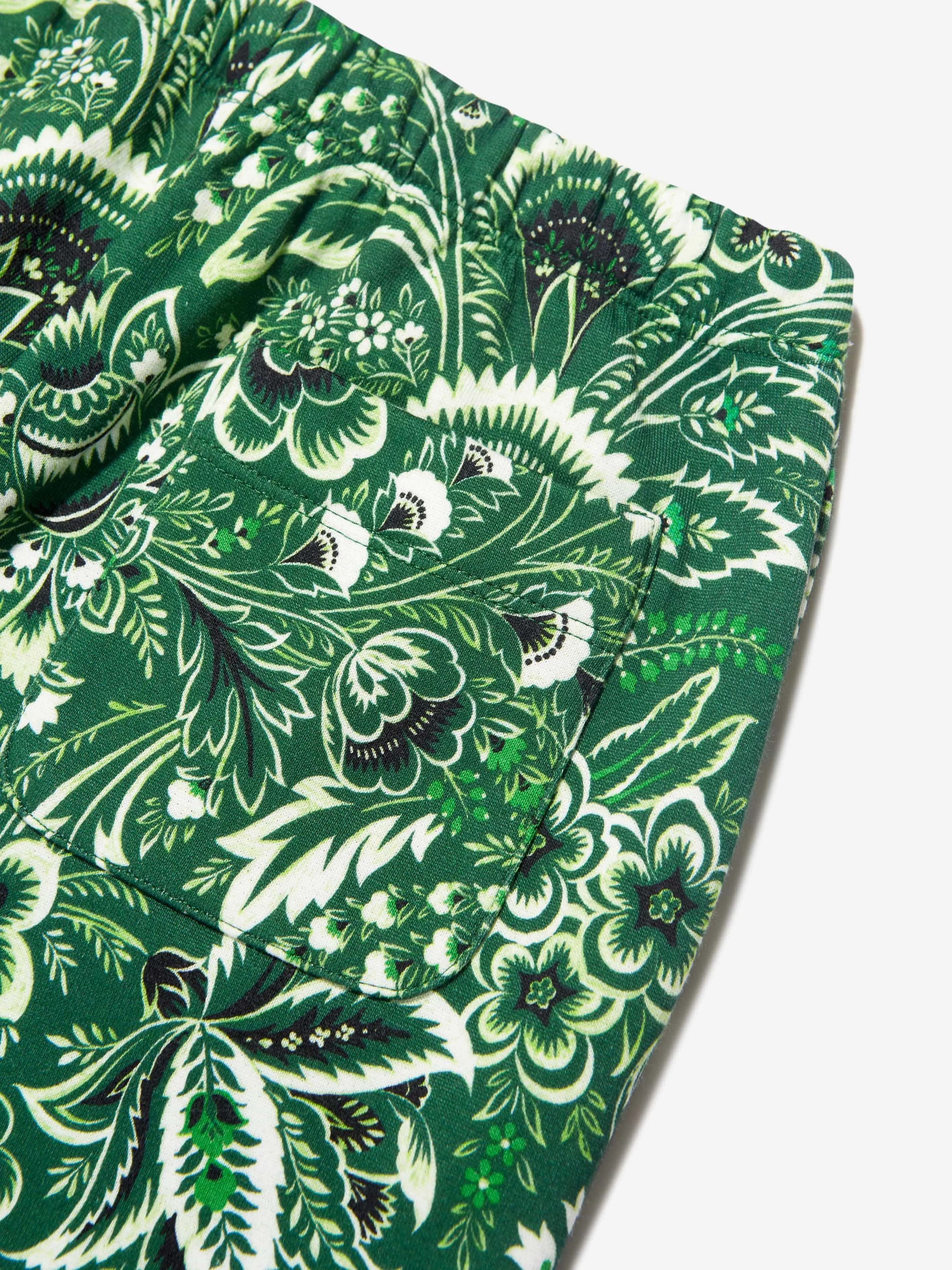 Etro Boys Floral Paisley Jogginghose in Grün