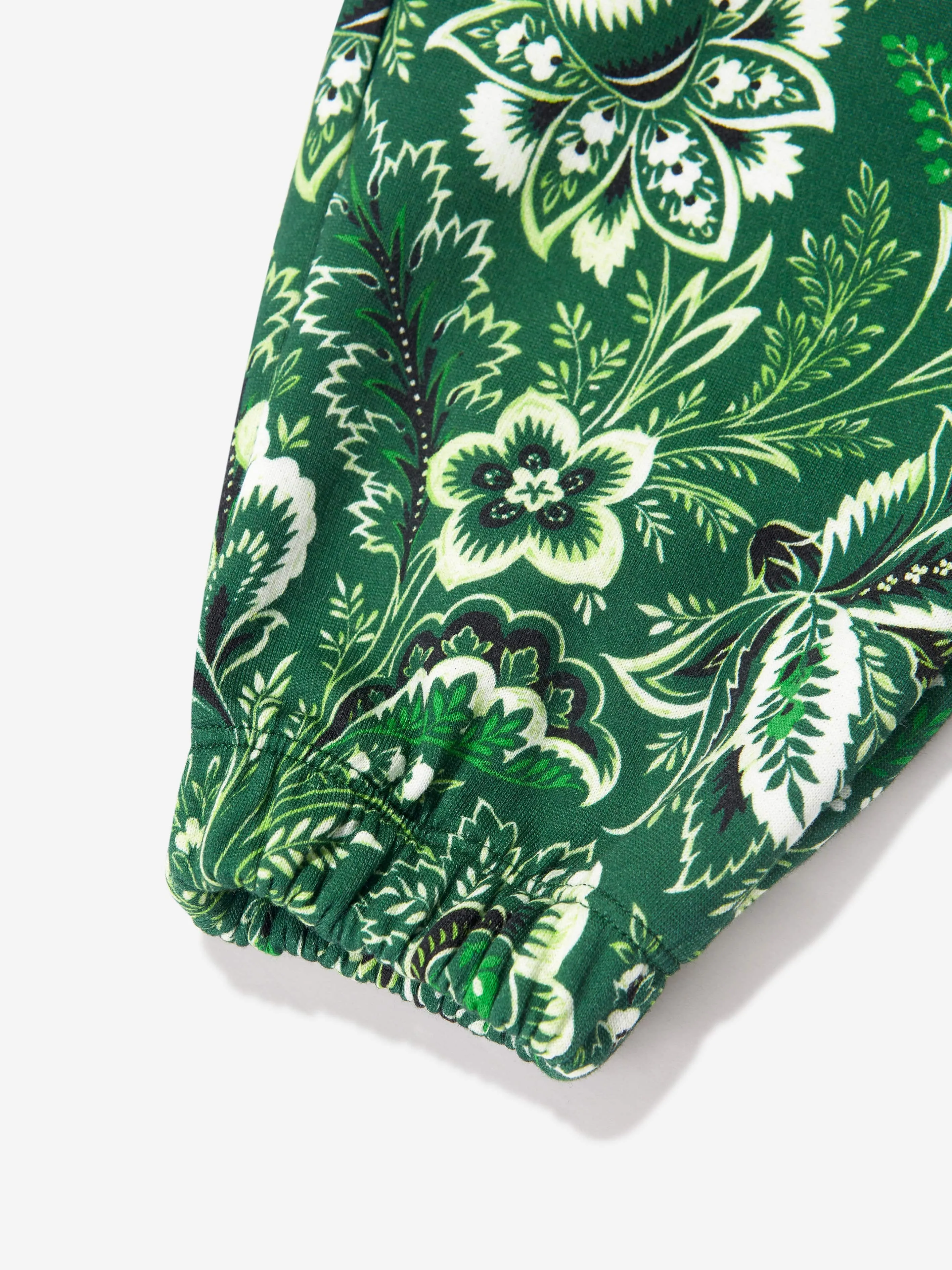 Etro Boys Floral Paisley Jogginghose in Grün
