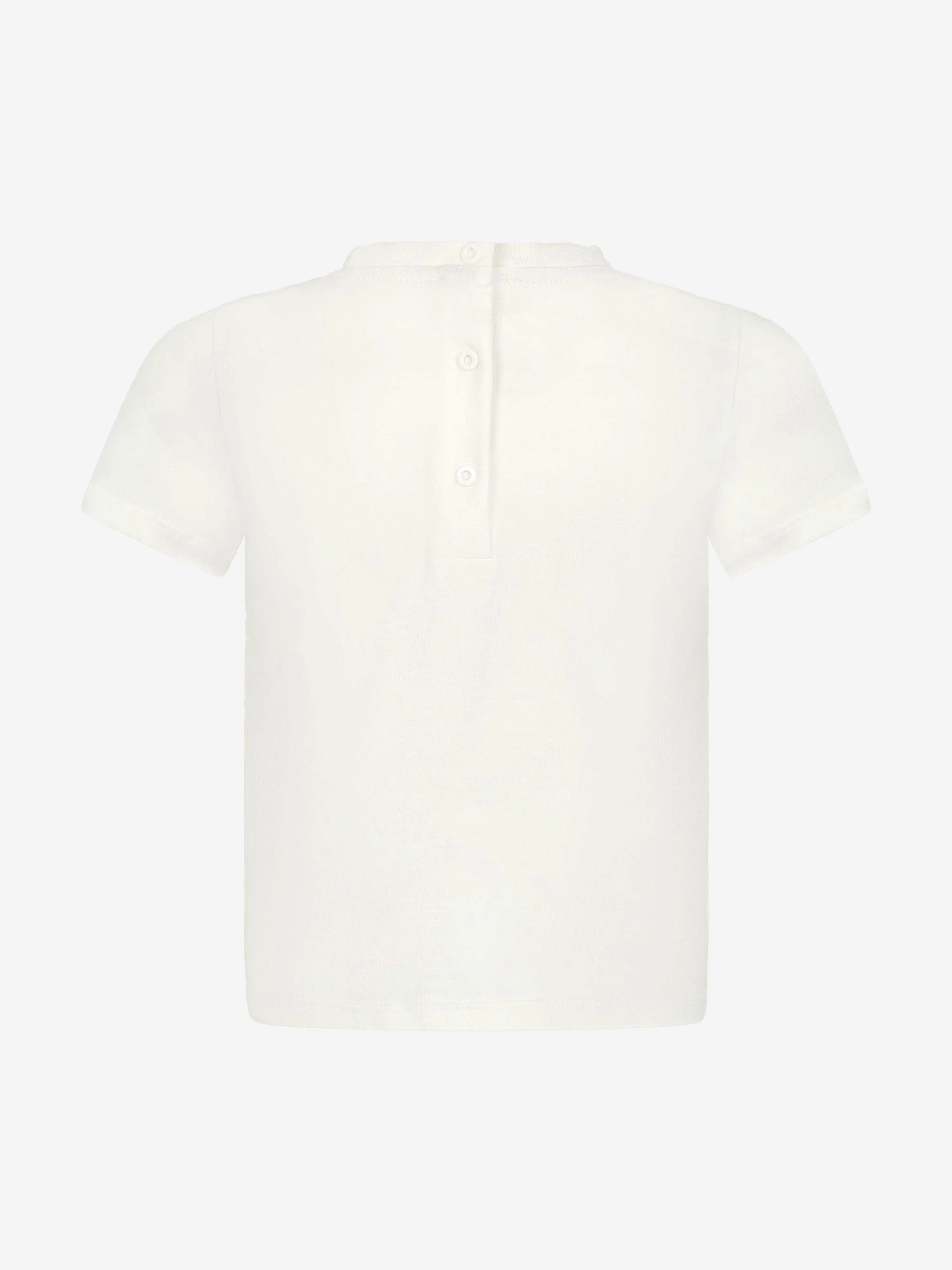 Fendi Baby-Bären-Taschen-T-Shirt in Weiß