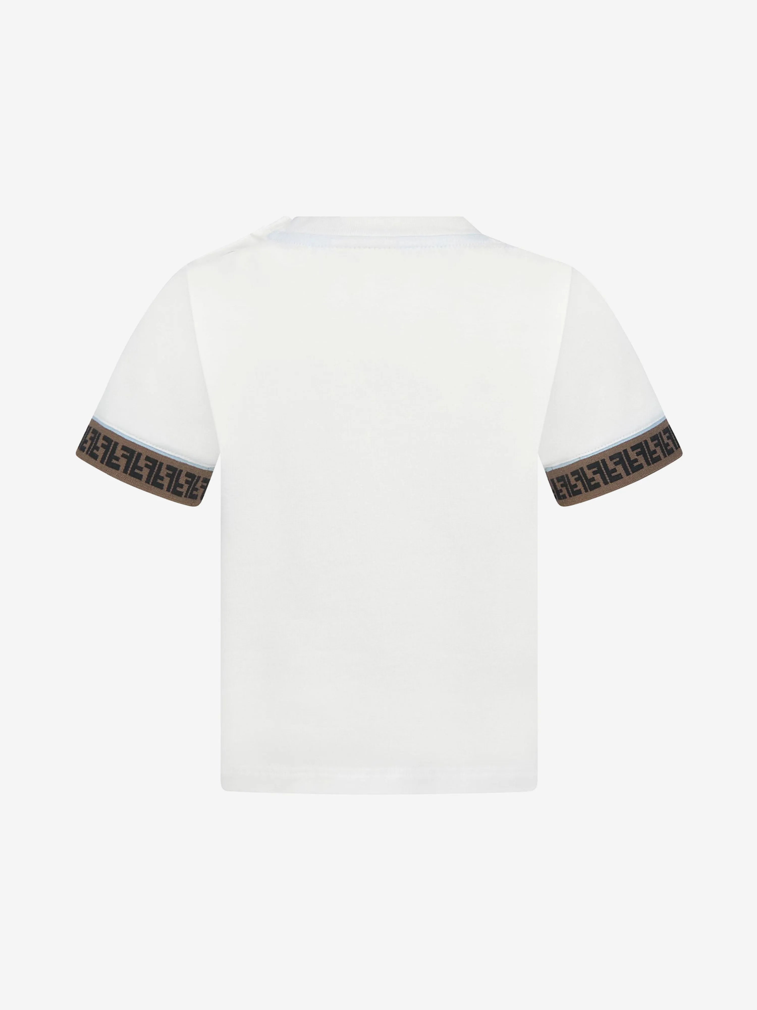 Fendi Baby Boys FF Logo T-Shirt mit Saum in Weiß