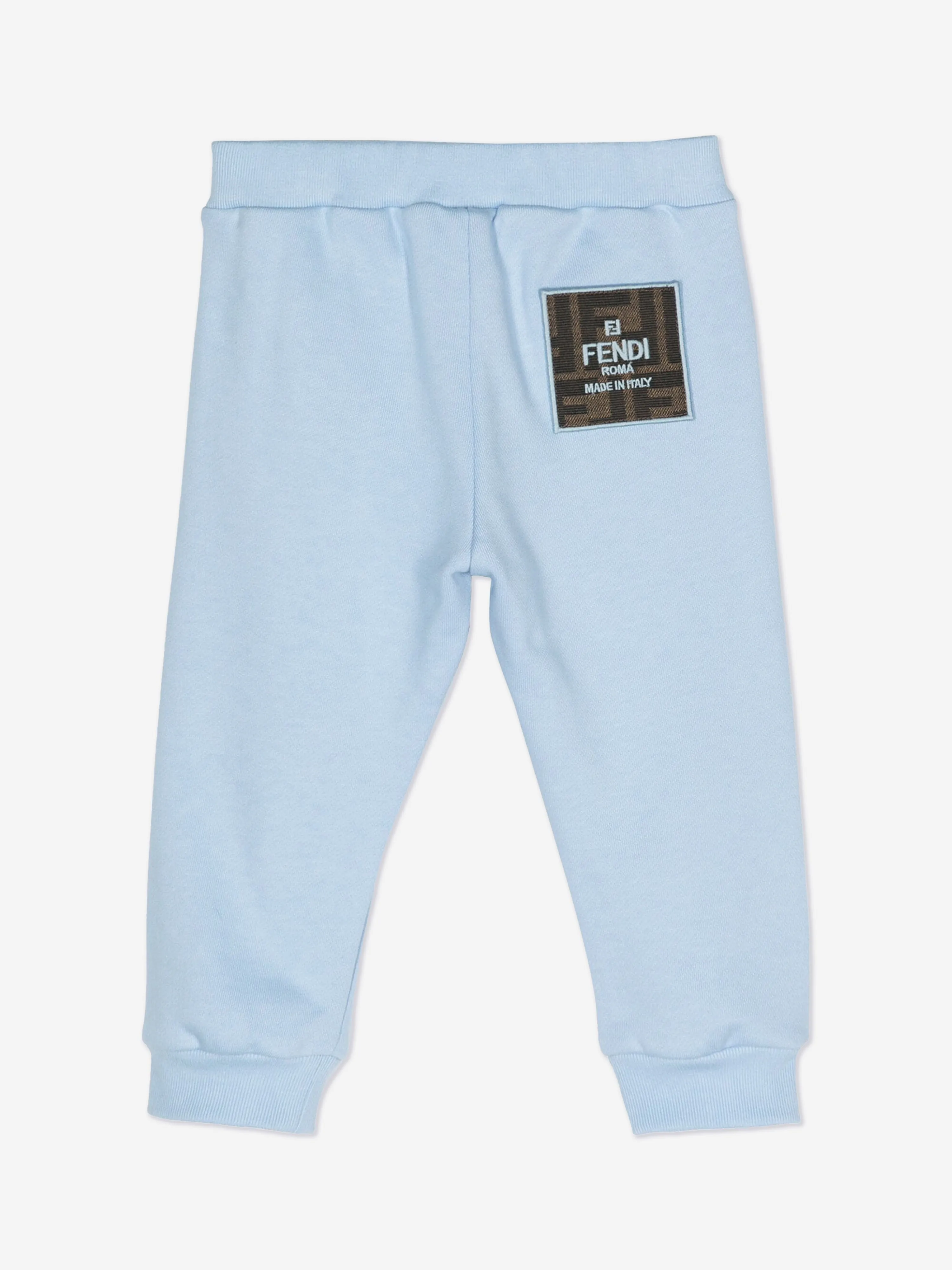 Fendi Baby Boys Logo Jogginghose in Blau