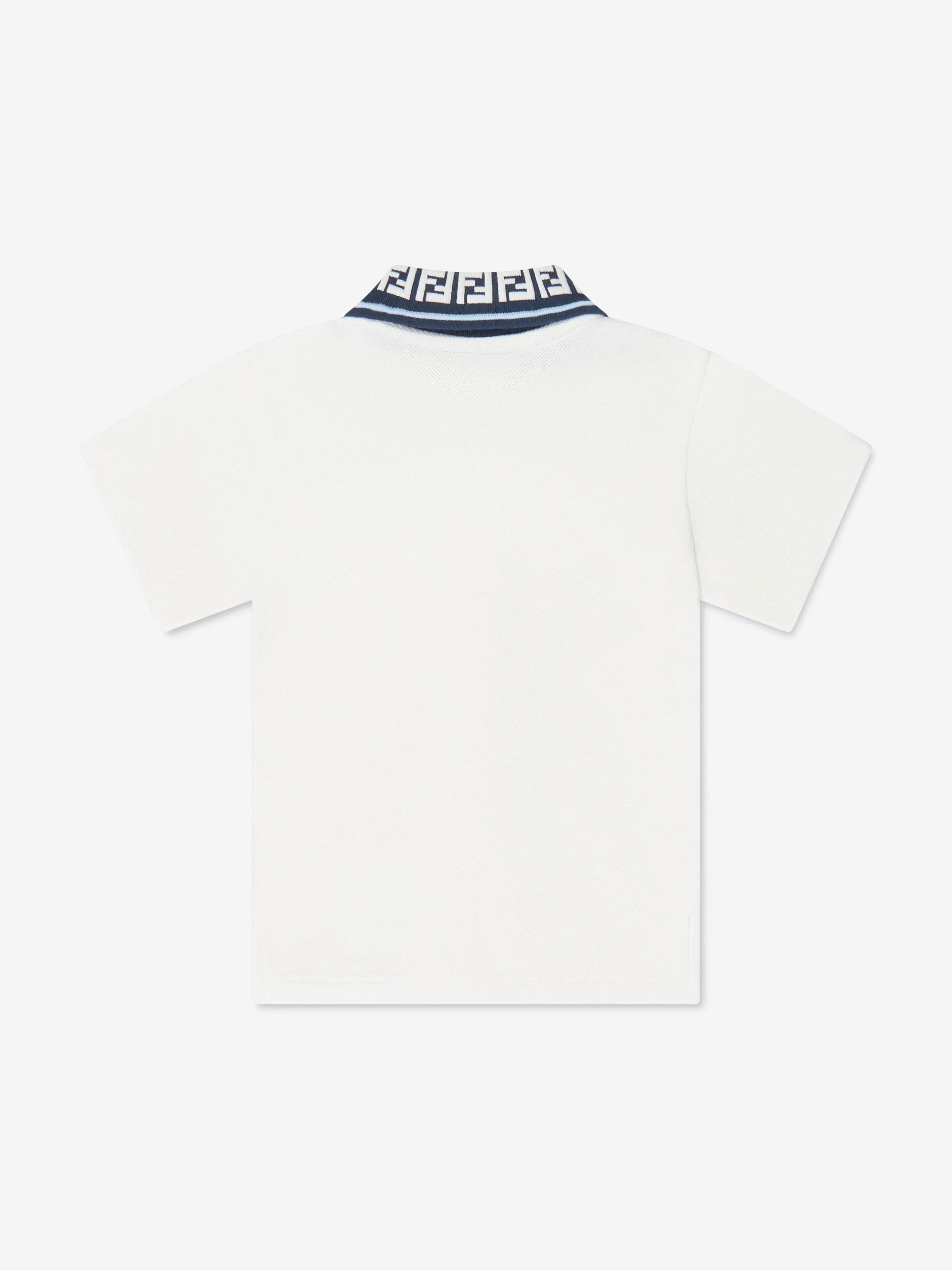 Fendi Baby Boys Piqué Polohemd in Weiß