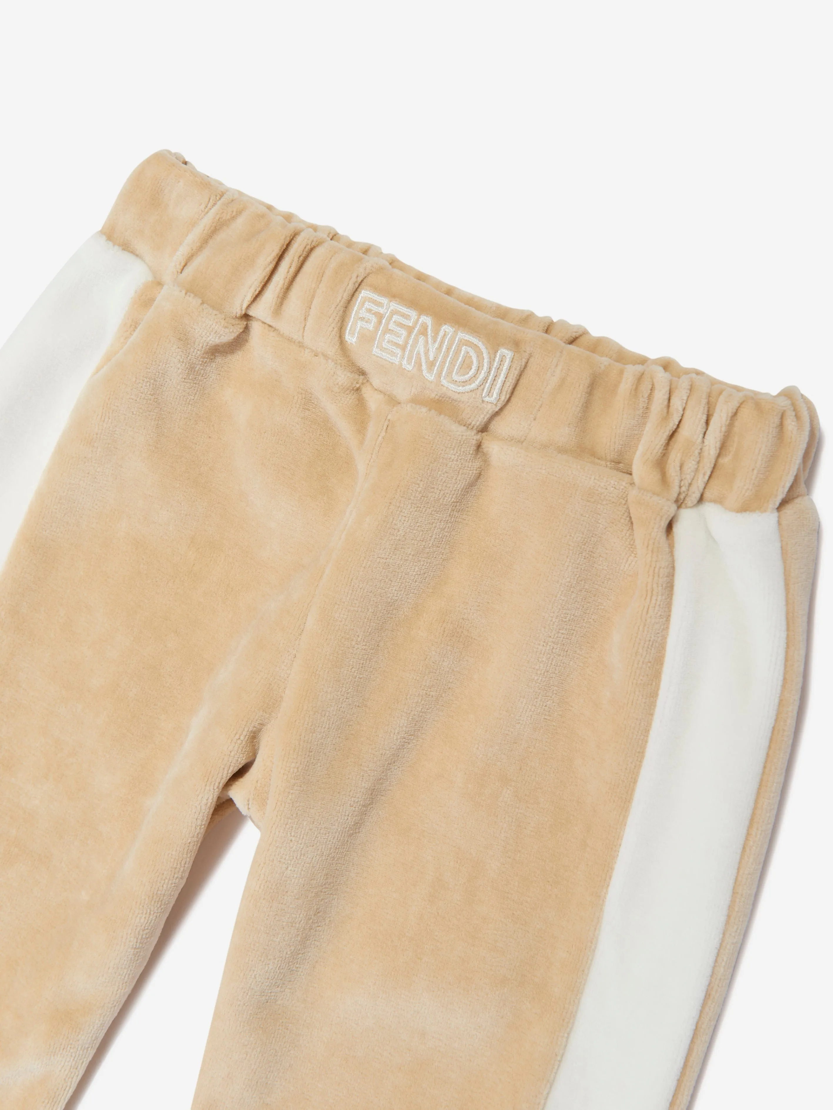 Fandi Baby Chenille Jogginghose in Beige