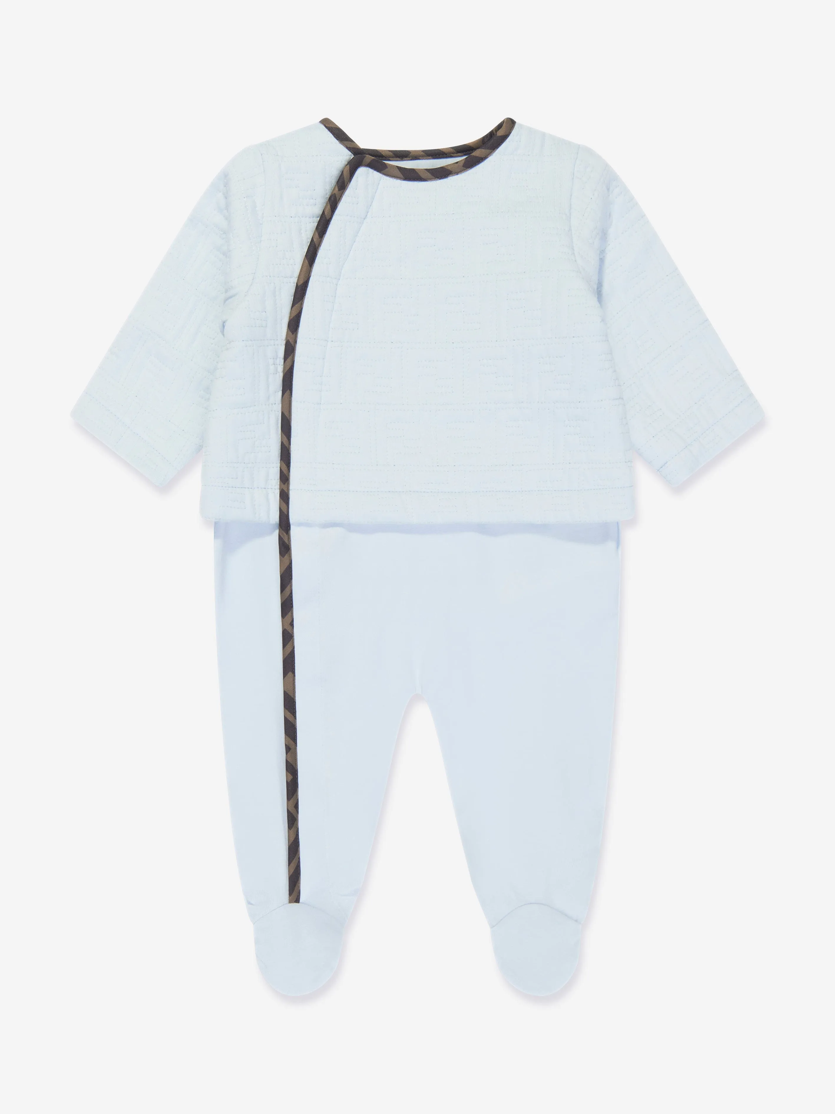 Fendi Baby Girls Baumwoll-Babygrow Geschenkset (3-teilig) in Blau