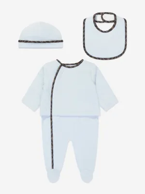 Fendi Baby Girls Baumwoll-Babygrow Geschenkset (3-teilig) in Blau