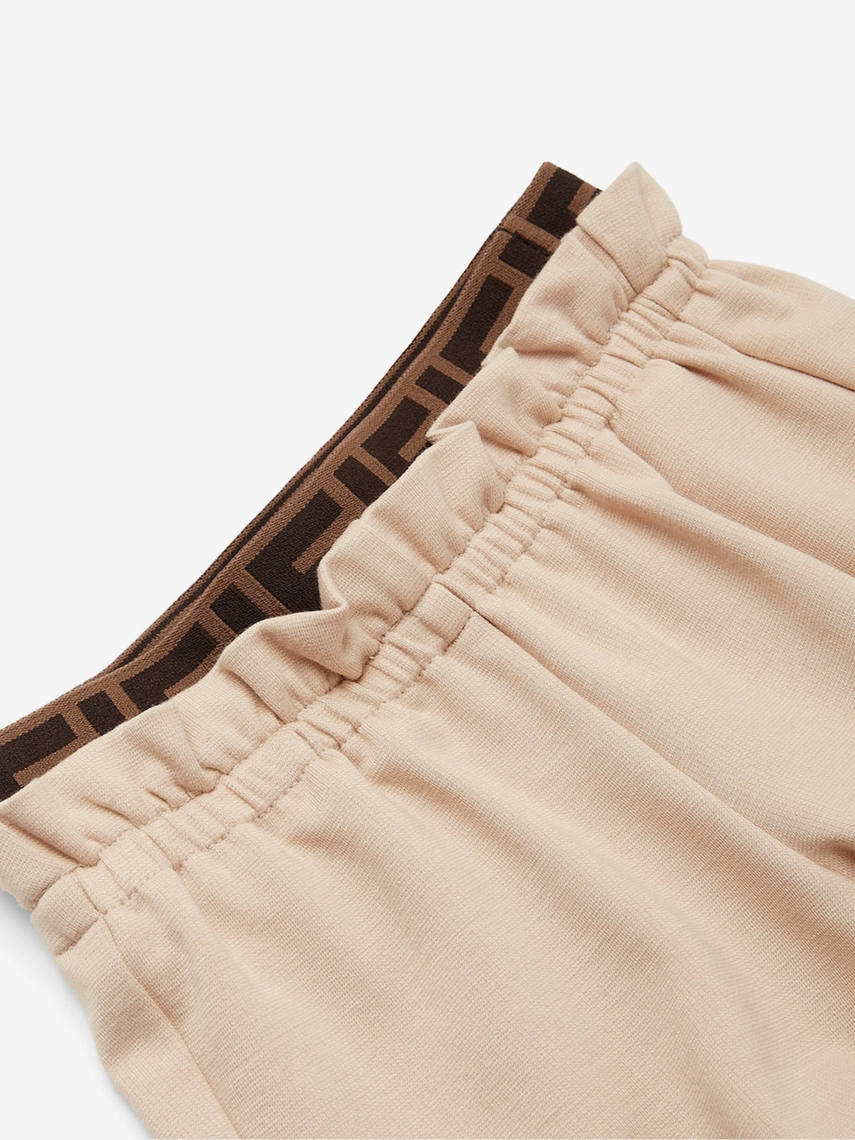 Fendi Baby Girls Punto Milano Hose in Beige