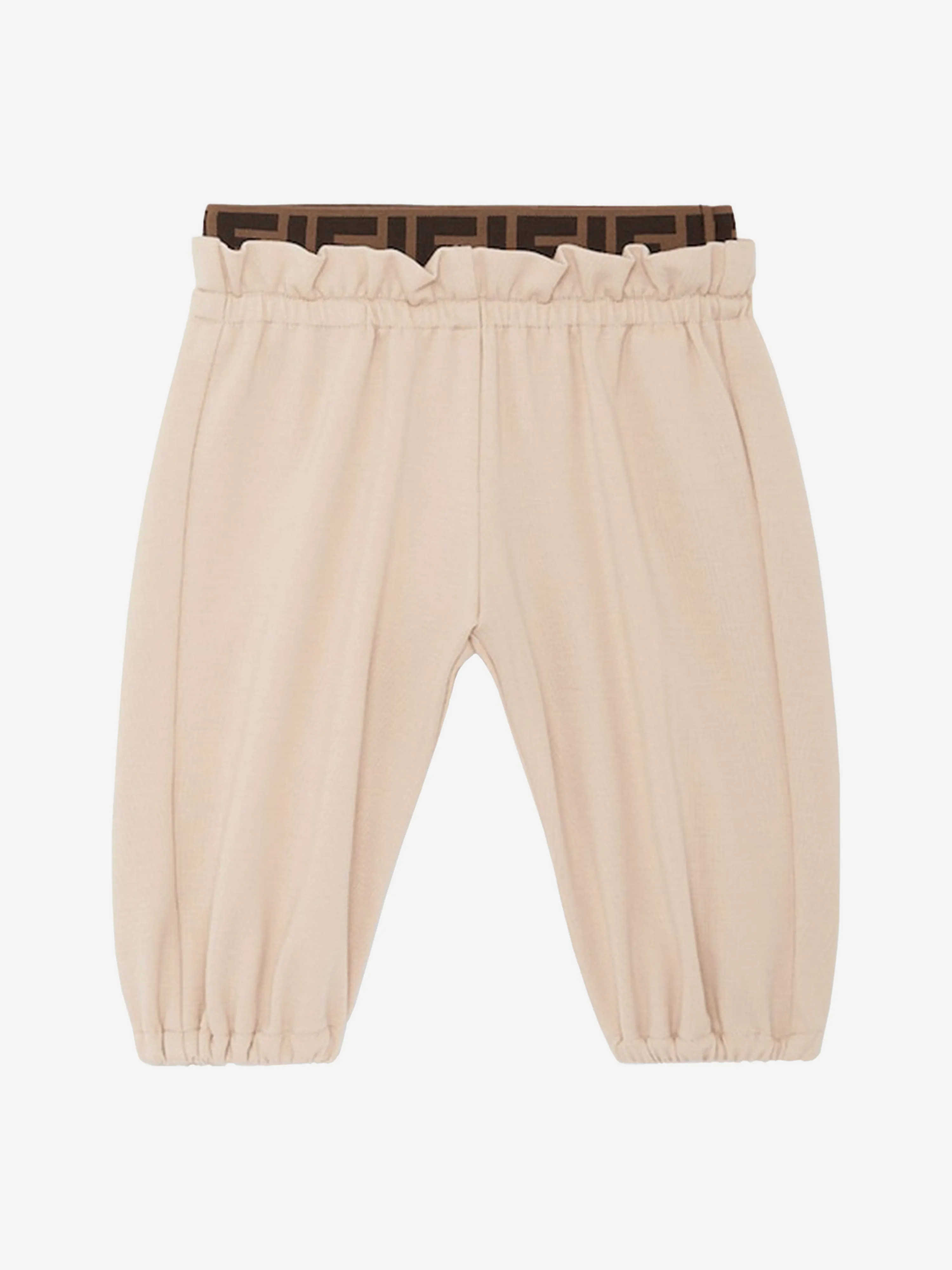 Fendi Baby Girls Punto Milano Hose in Beige