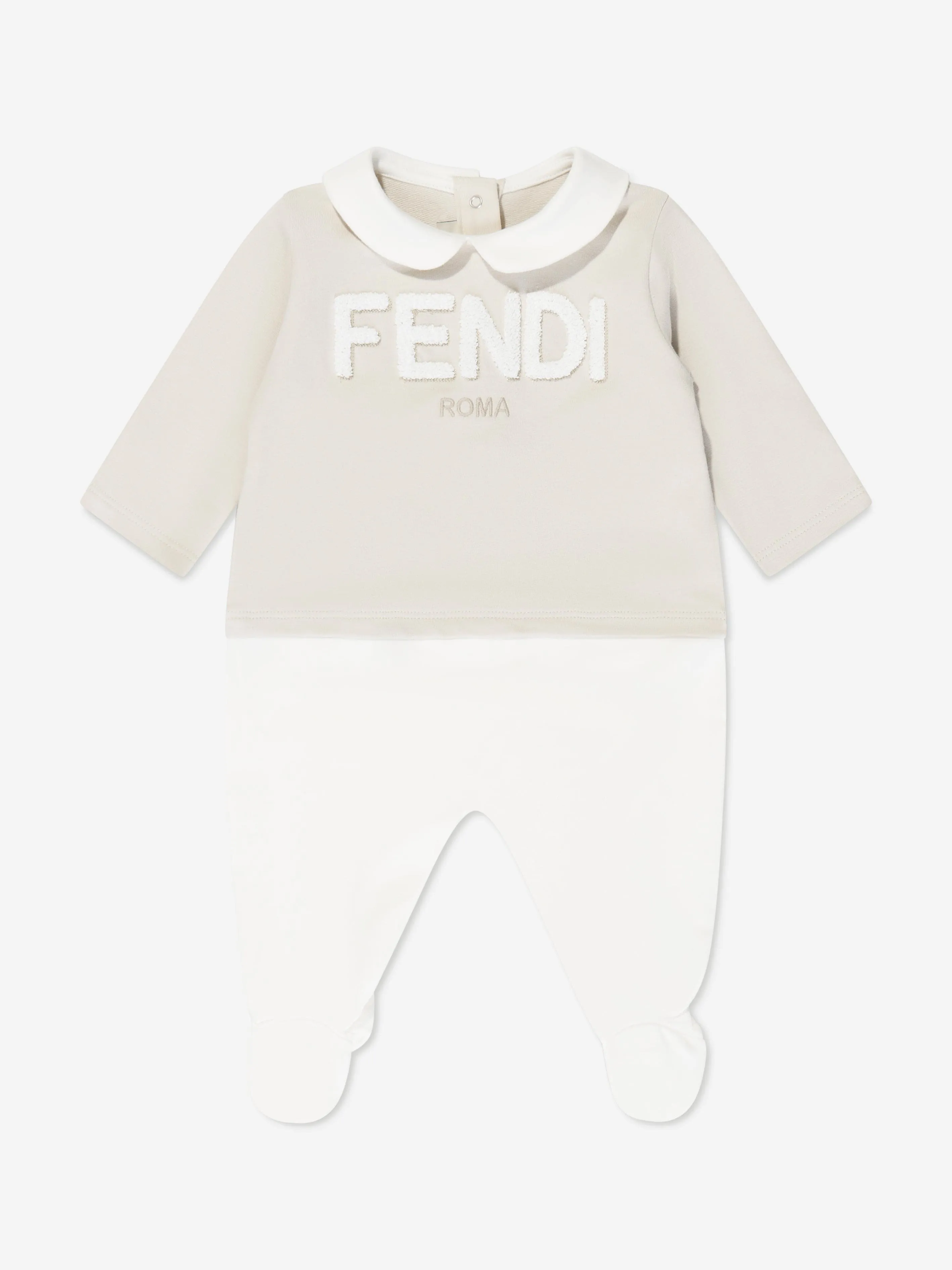 Fendi Baby Logo Babygrow Geschenkset in Beige