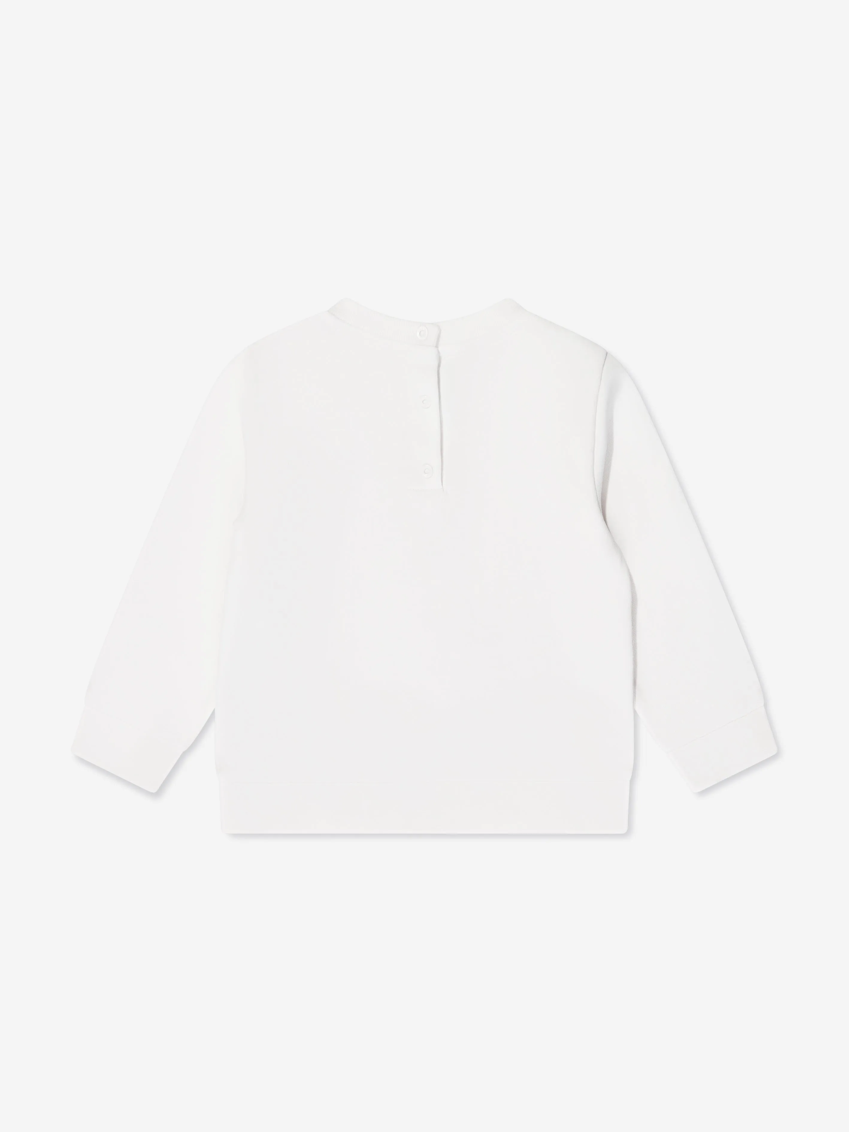 Fendi Baby Logo Sweatshirt in Elfenbein