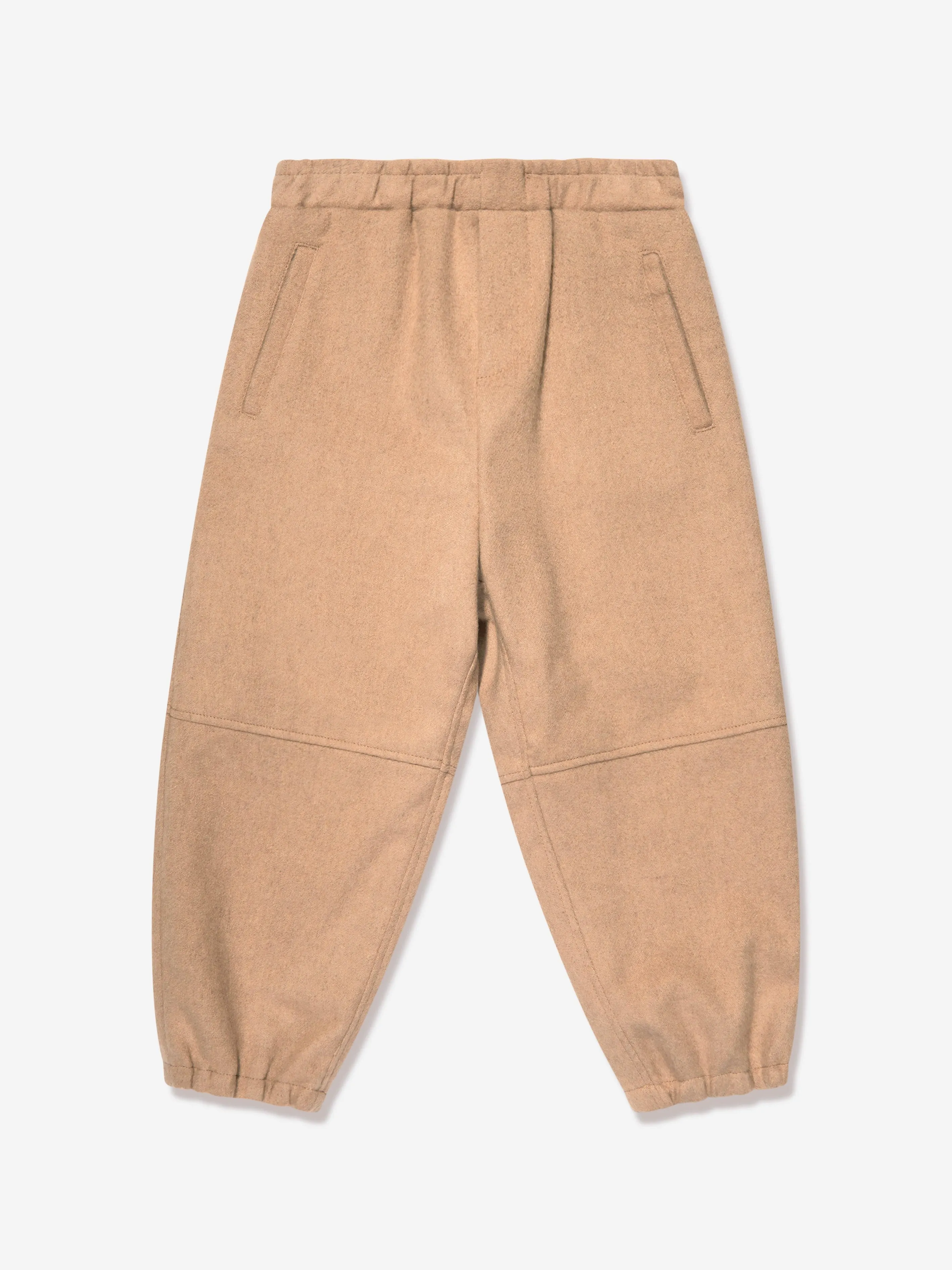 Fendi Boys FF Flanellhose mit Tasche in Beige