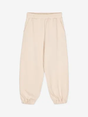Fendi Kids Logo Jogginghose in Beige