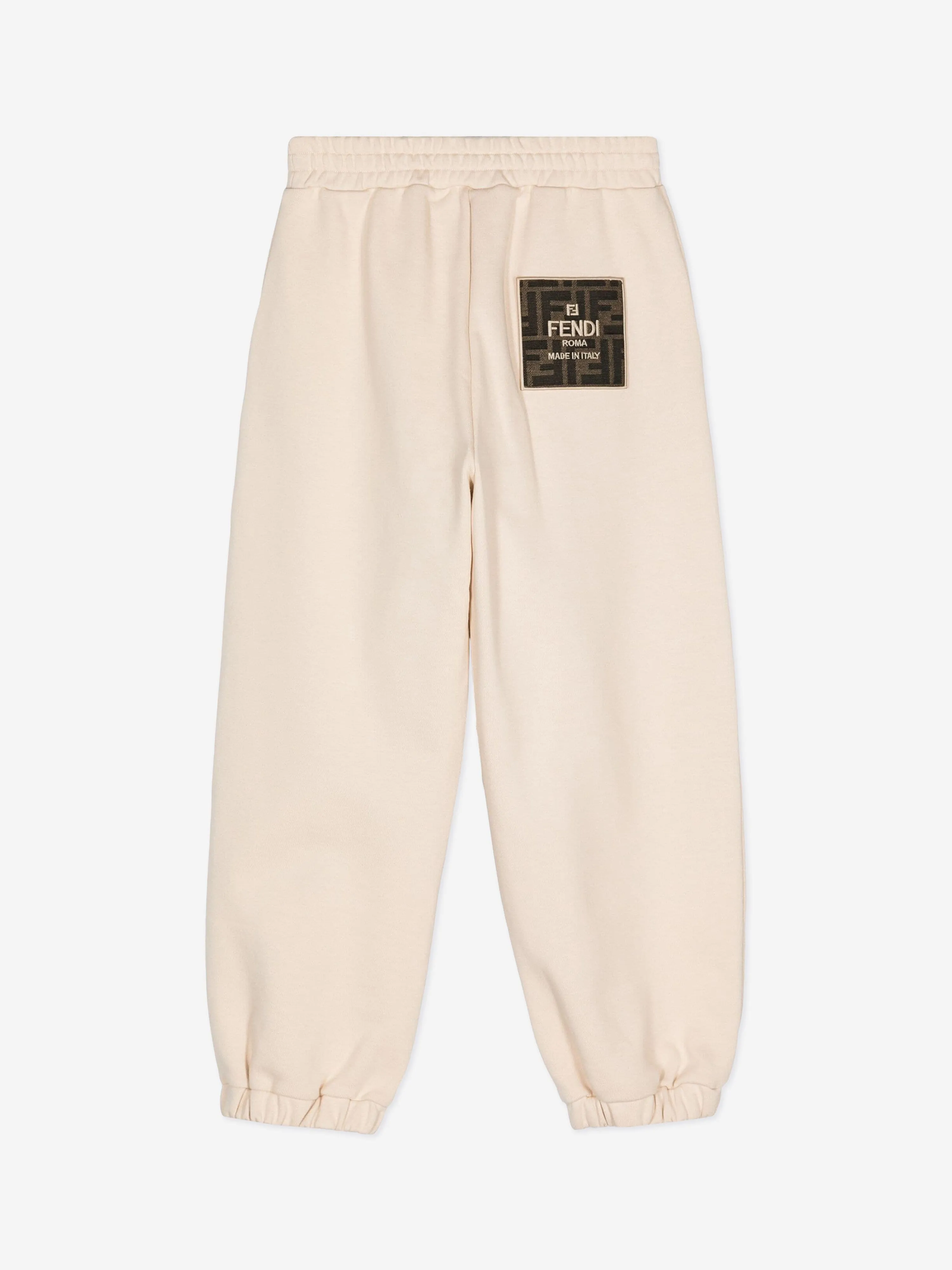 Fendi Kids Logo Jogginghose in Beige