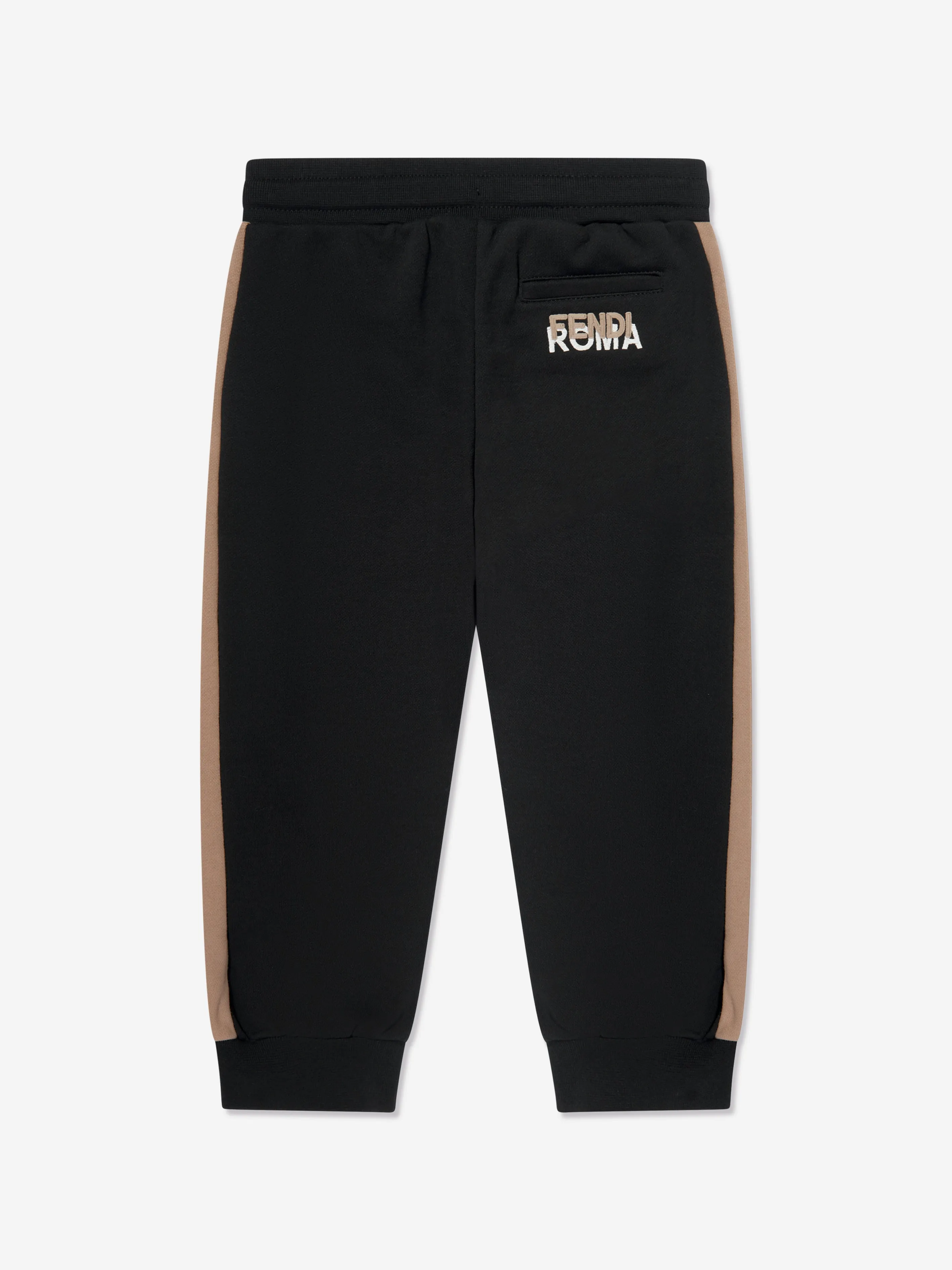 Fendi Kids Logo Jogginghose in Schwarz