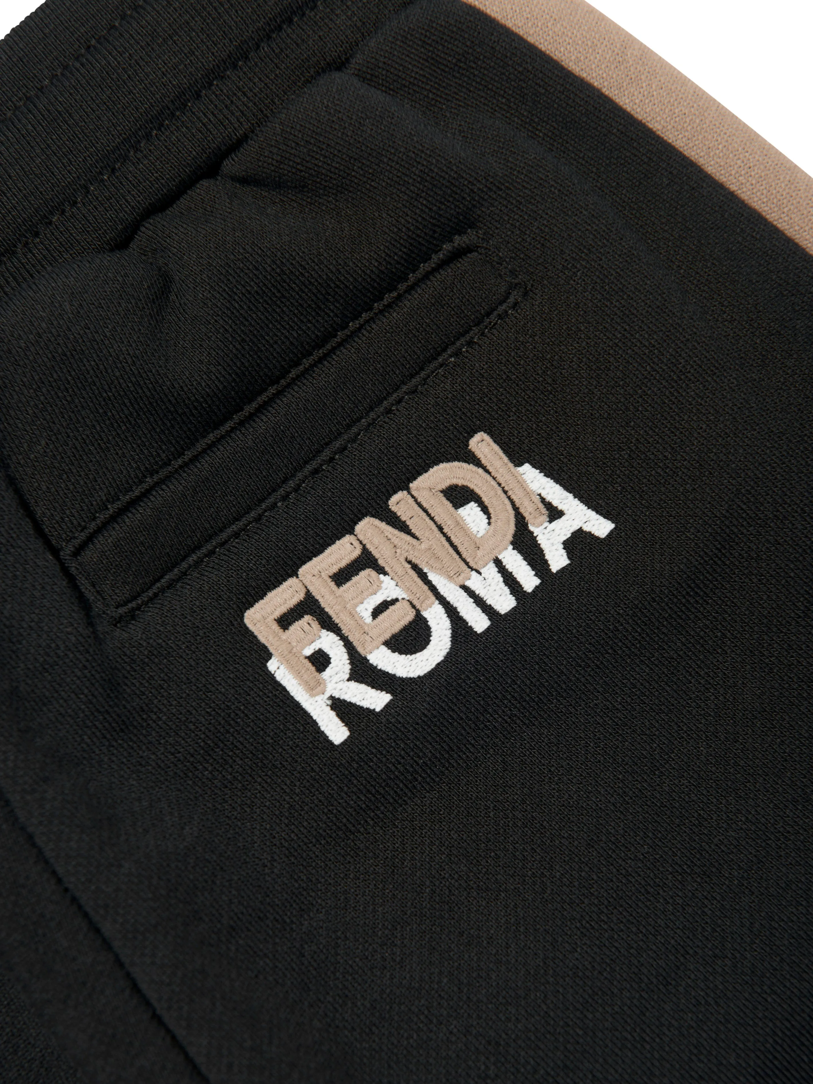Fendi Kids Logo Jogginghose in Schwarz