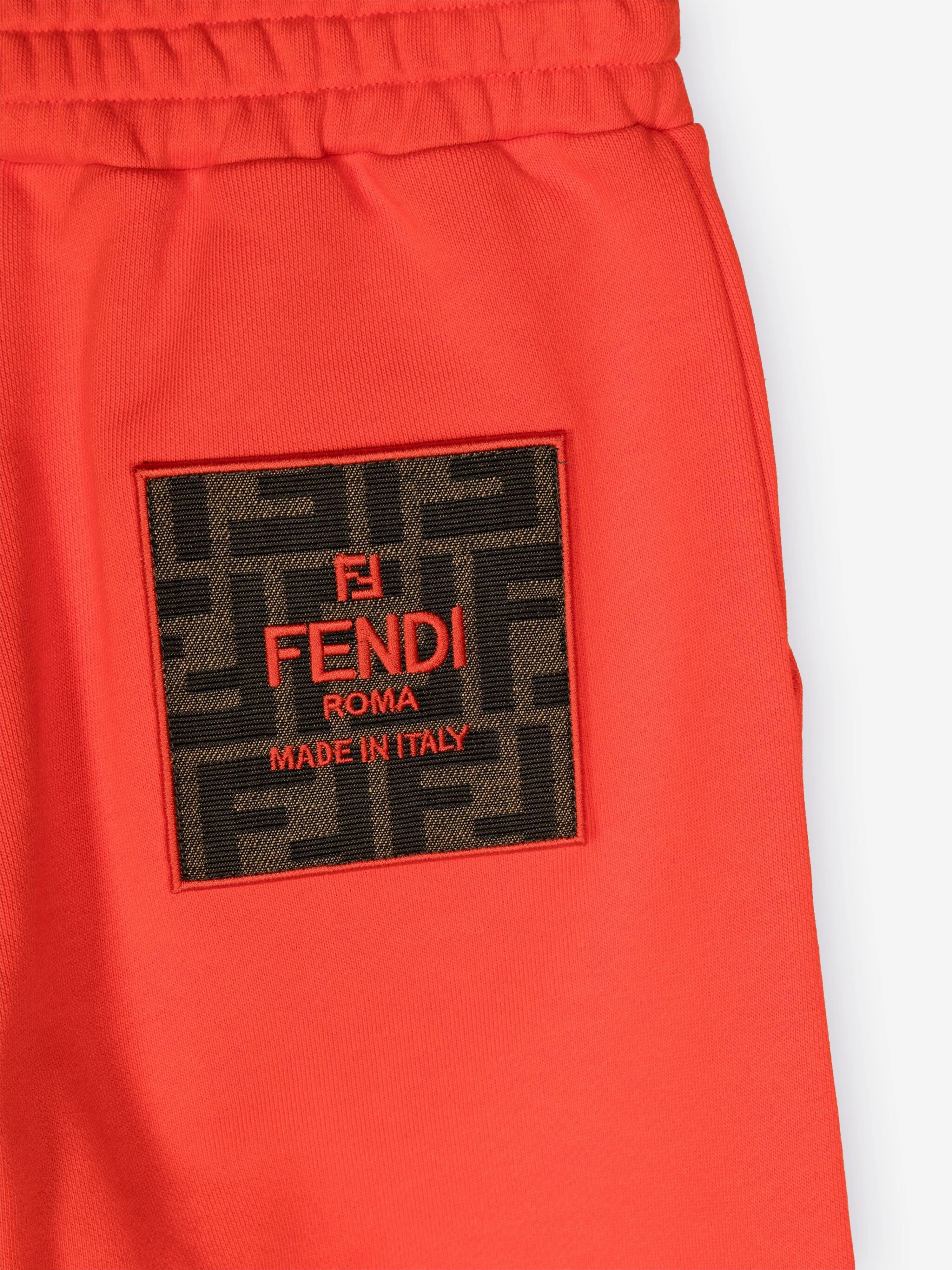 Fendi Kids Logo Jogginghose in Rot
