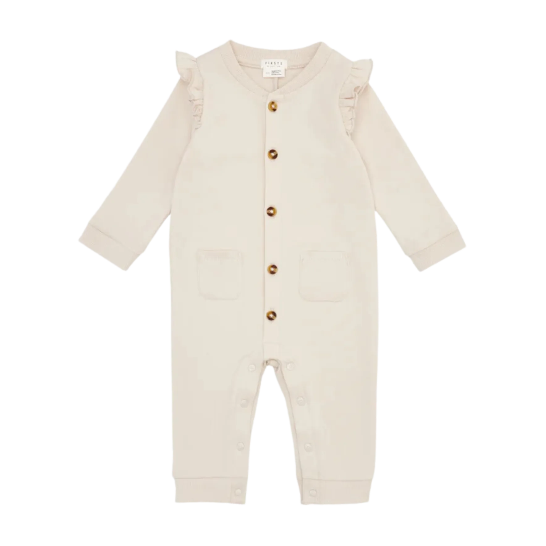 FIRSTS Crème Rüschen-Playsuit