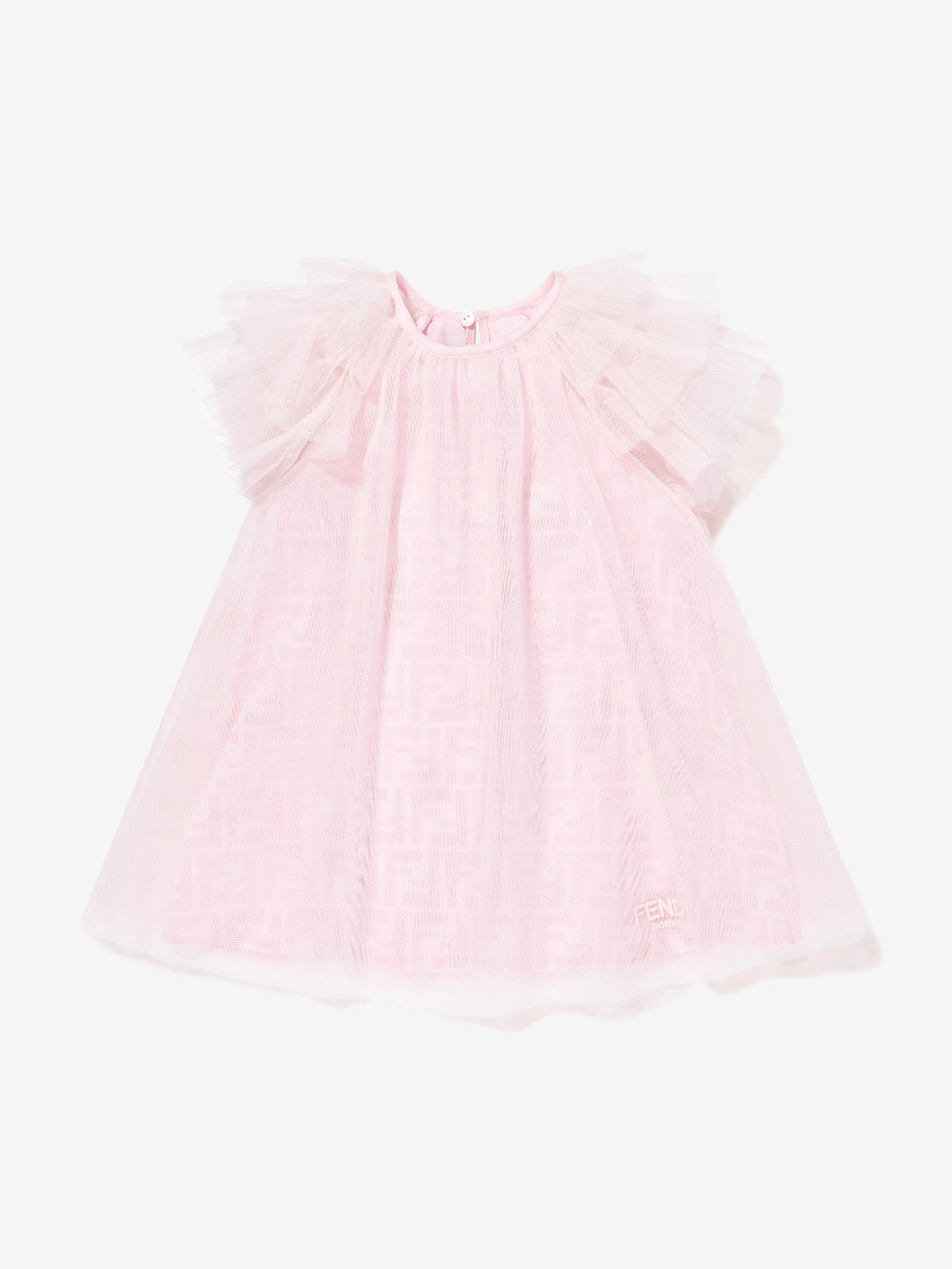 Girls FF Logo Tüllkleid in Rosa