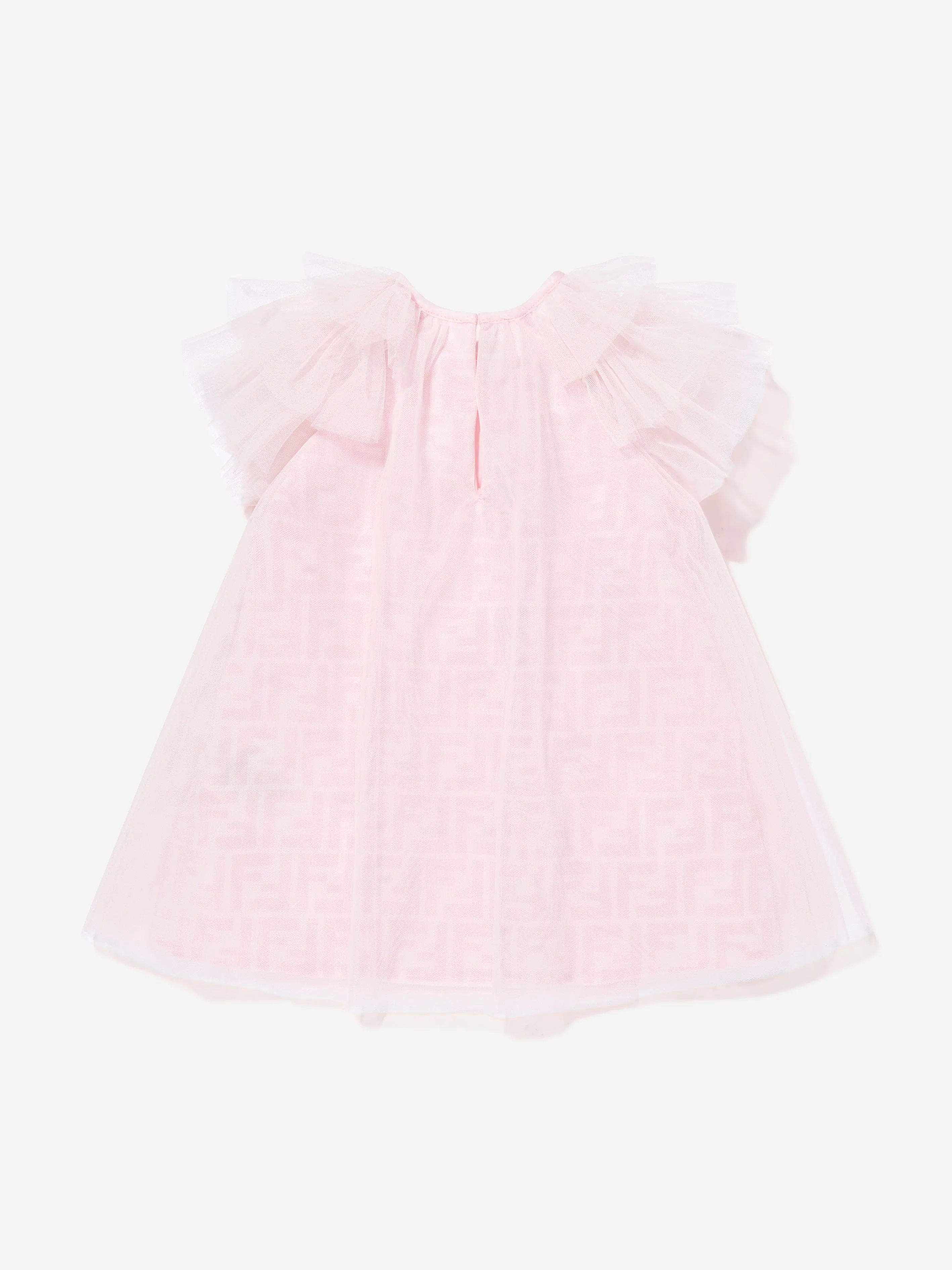 Girls FF Logo Tüllkleid in Rosa