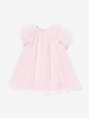 Girls FF Logo Tüllkleid in Rosa