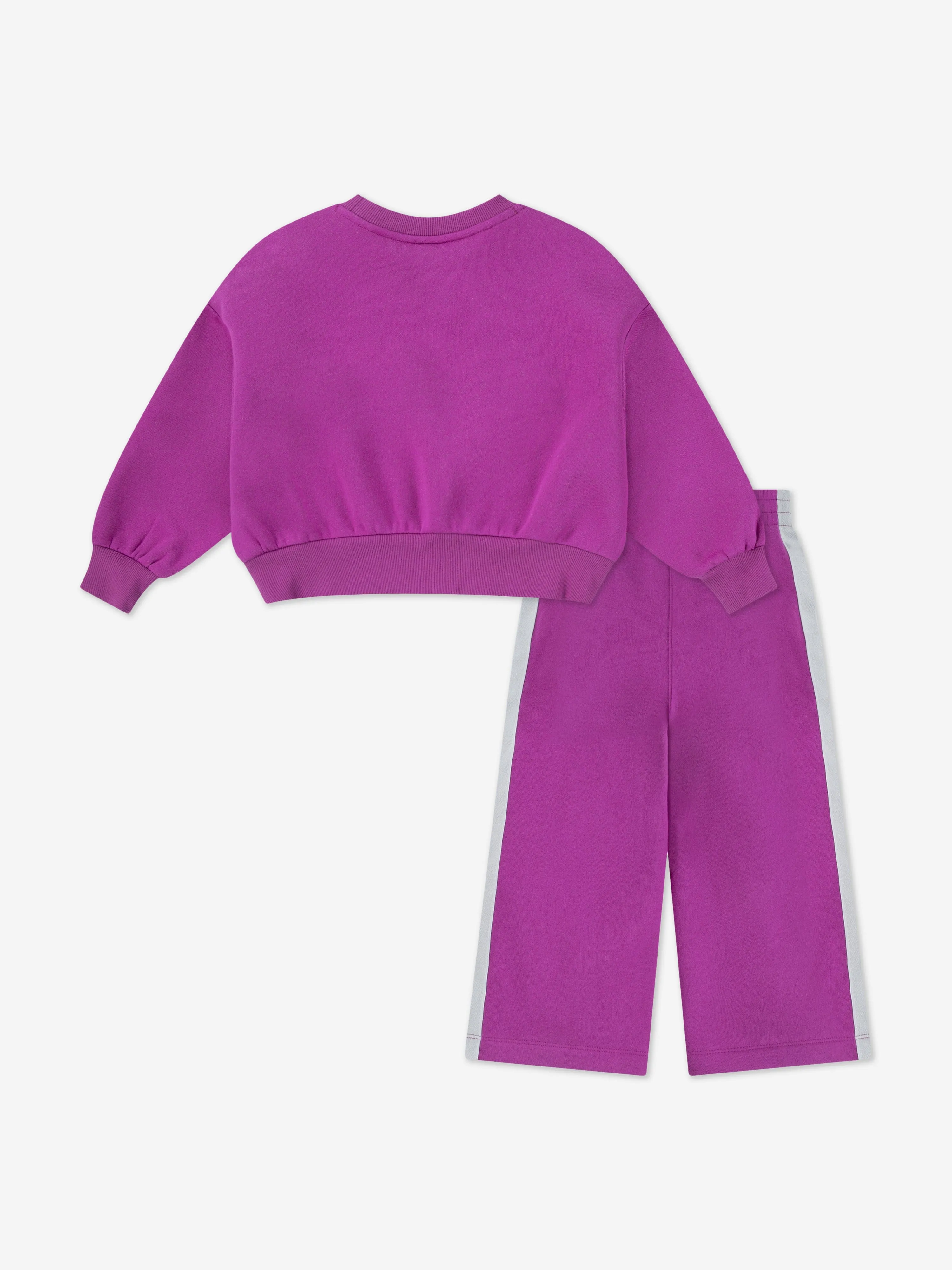 Girls Shine Logo Tracksuit in Lila