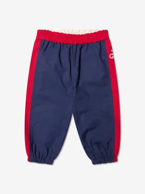 Gucci Baby Boys Logo Joggerhose in Marineblau