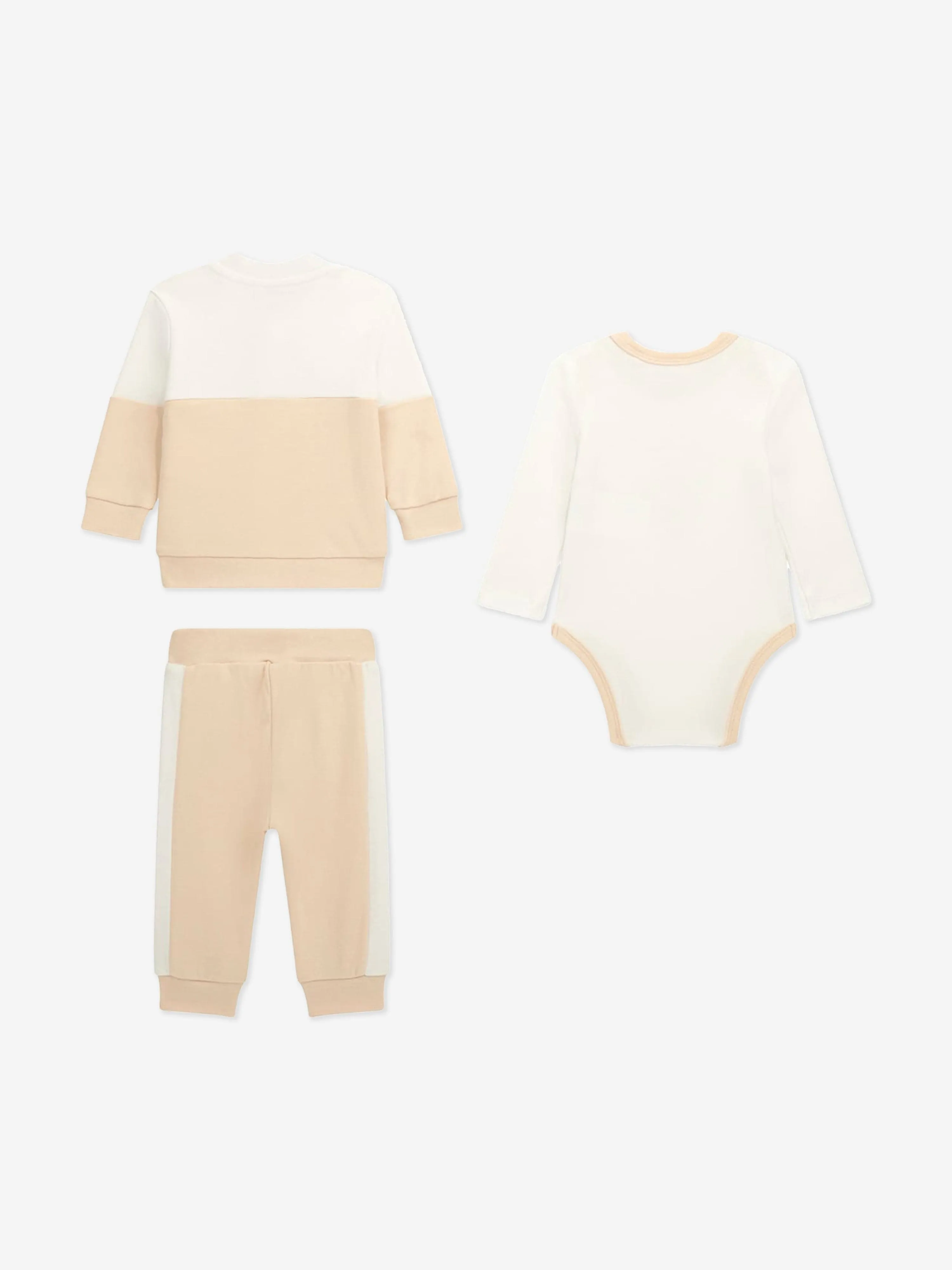 Guess Baby 3-teiliger Jogginganzug in Beige