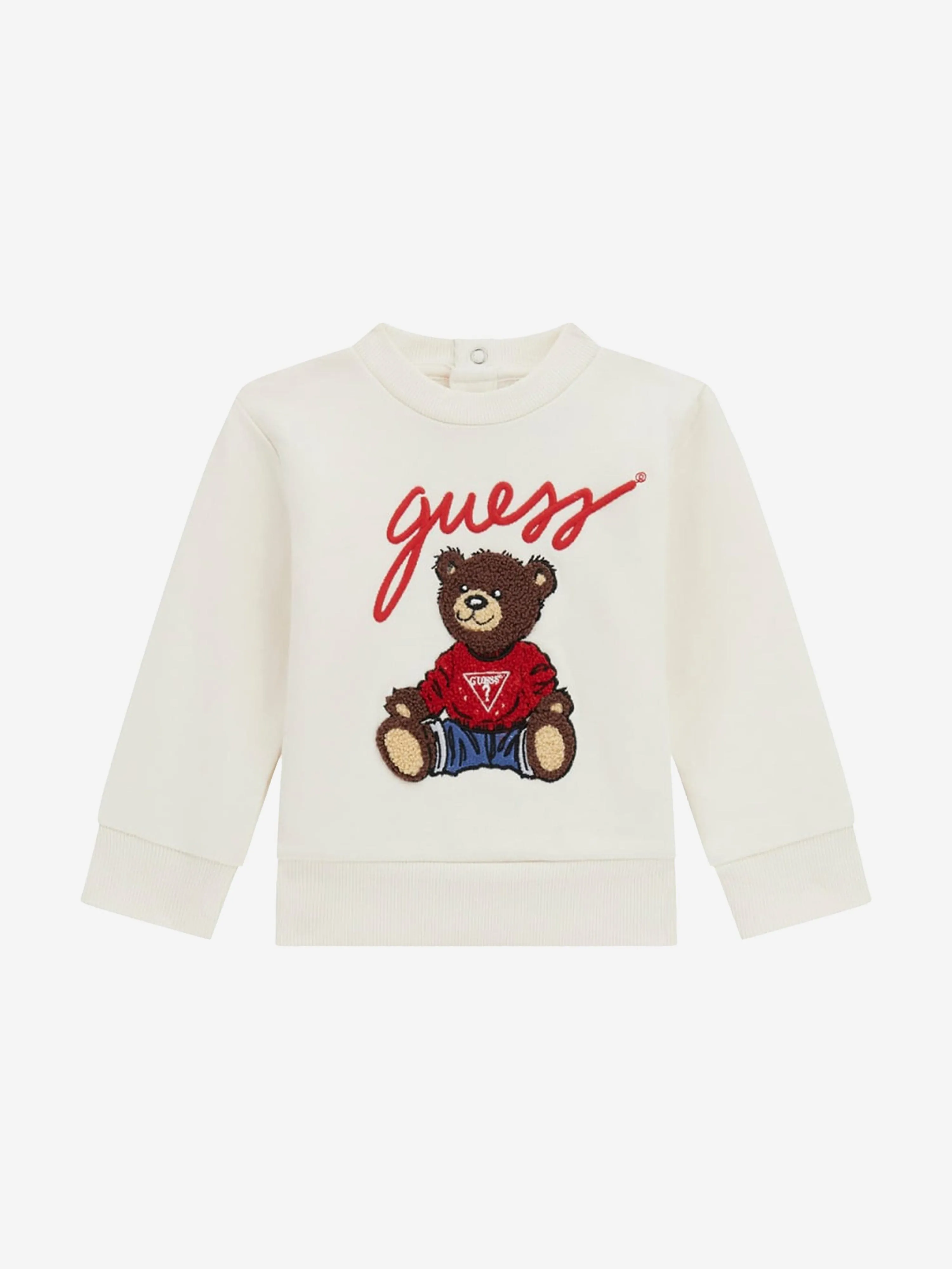 Guess Baby Girls Teddy Bär Top und Hose Set in Elfenbein