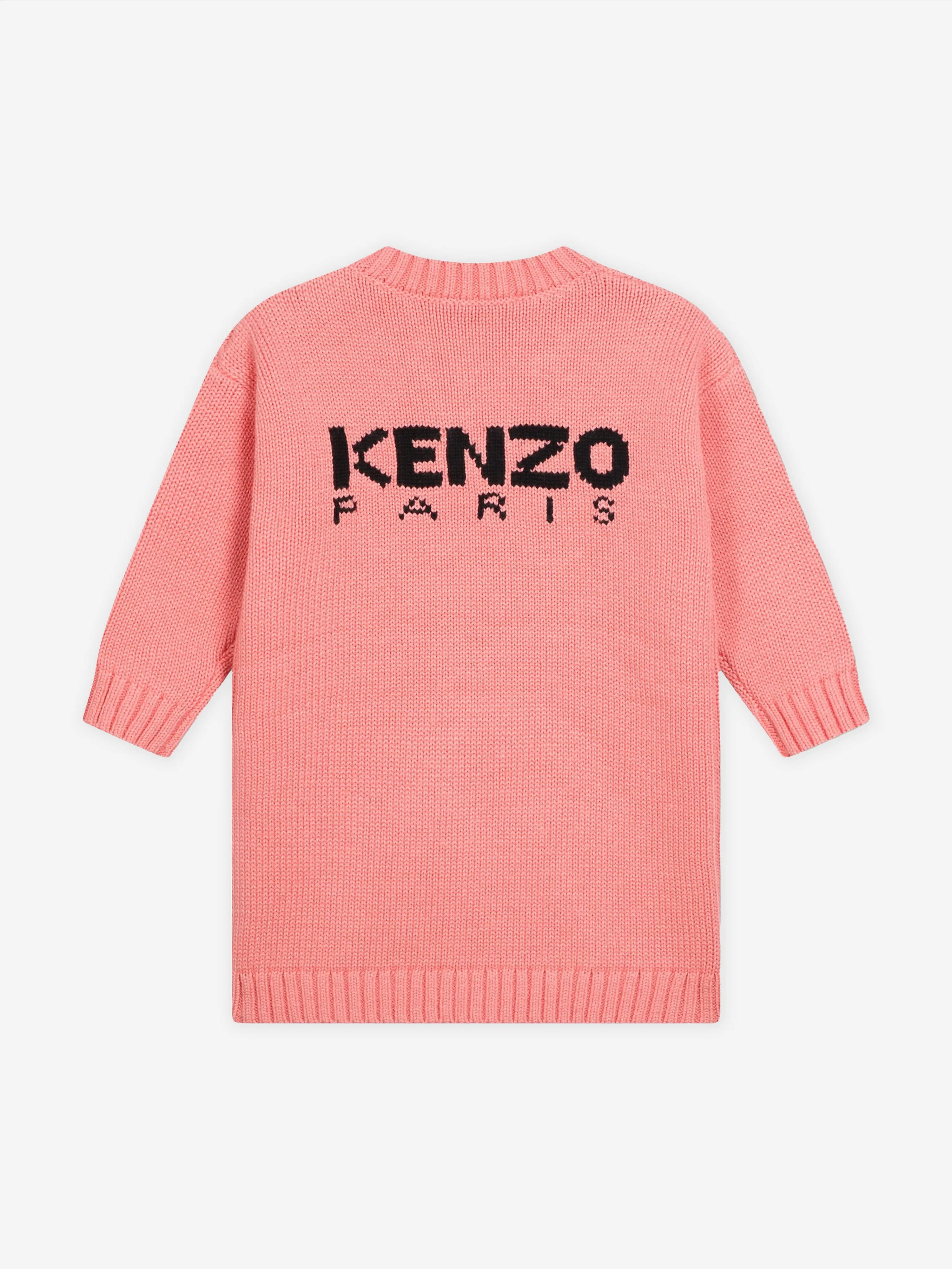 KENZO Baby Girls Boke Flower Gestricktes Kleid in Rosa