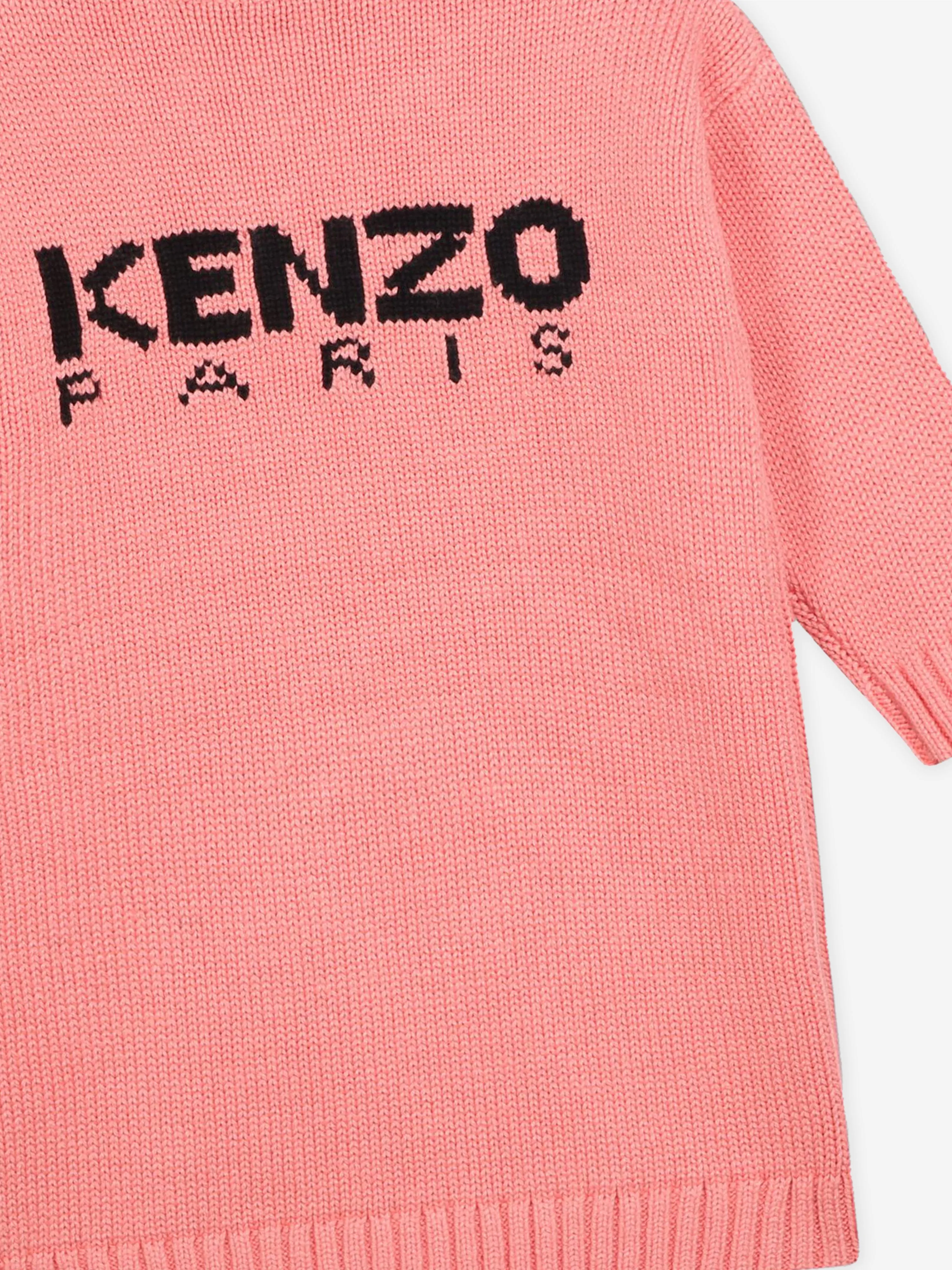 KENZO Baby Girls Boke Flower Gestricktes Kleid in Rosa