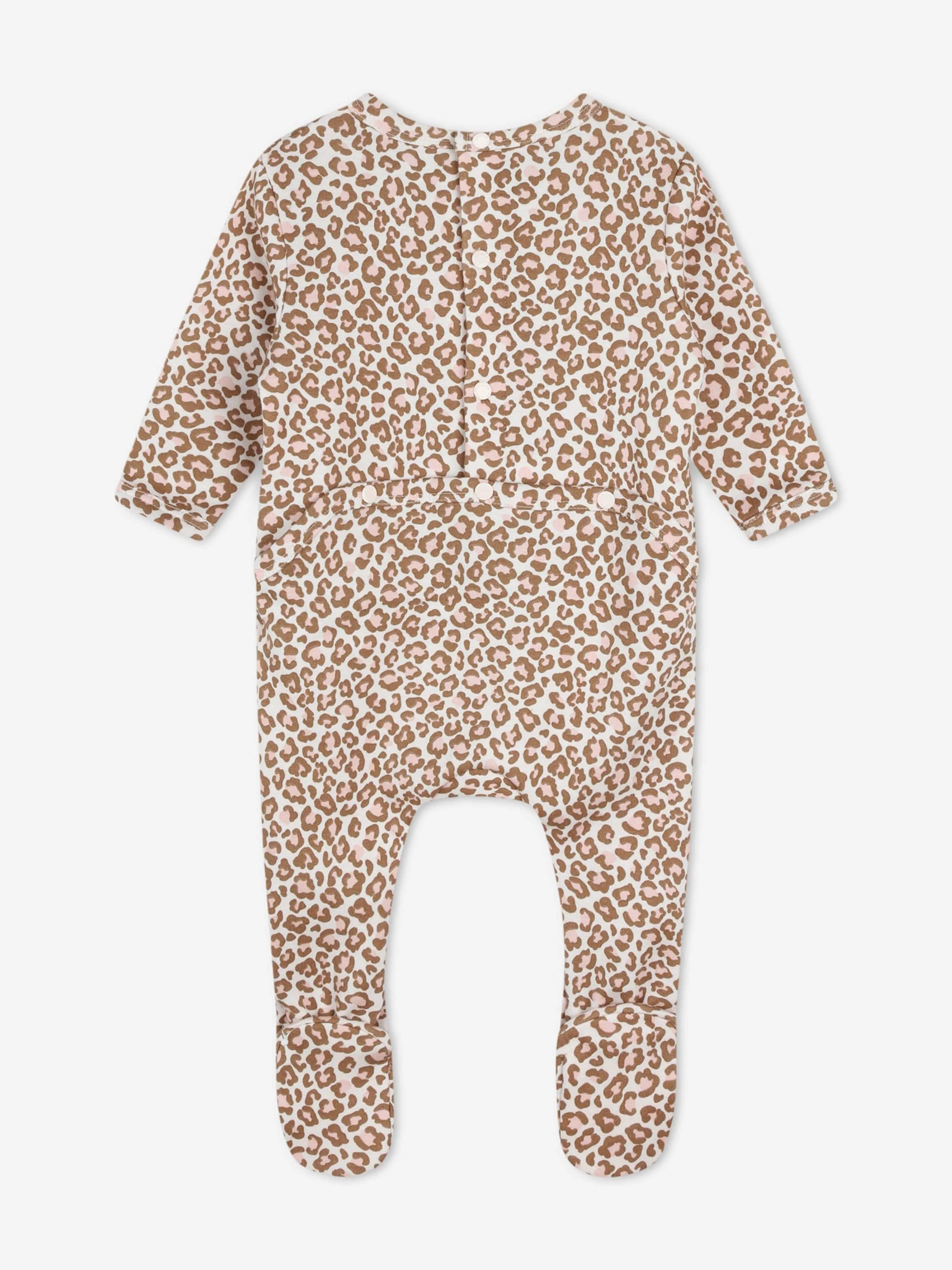 KENZO Babygirls Leopard-Strampler in Rosa