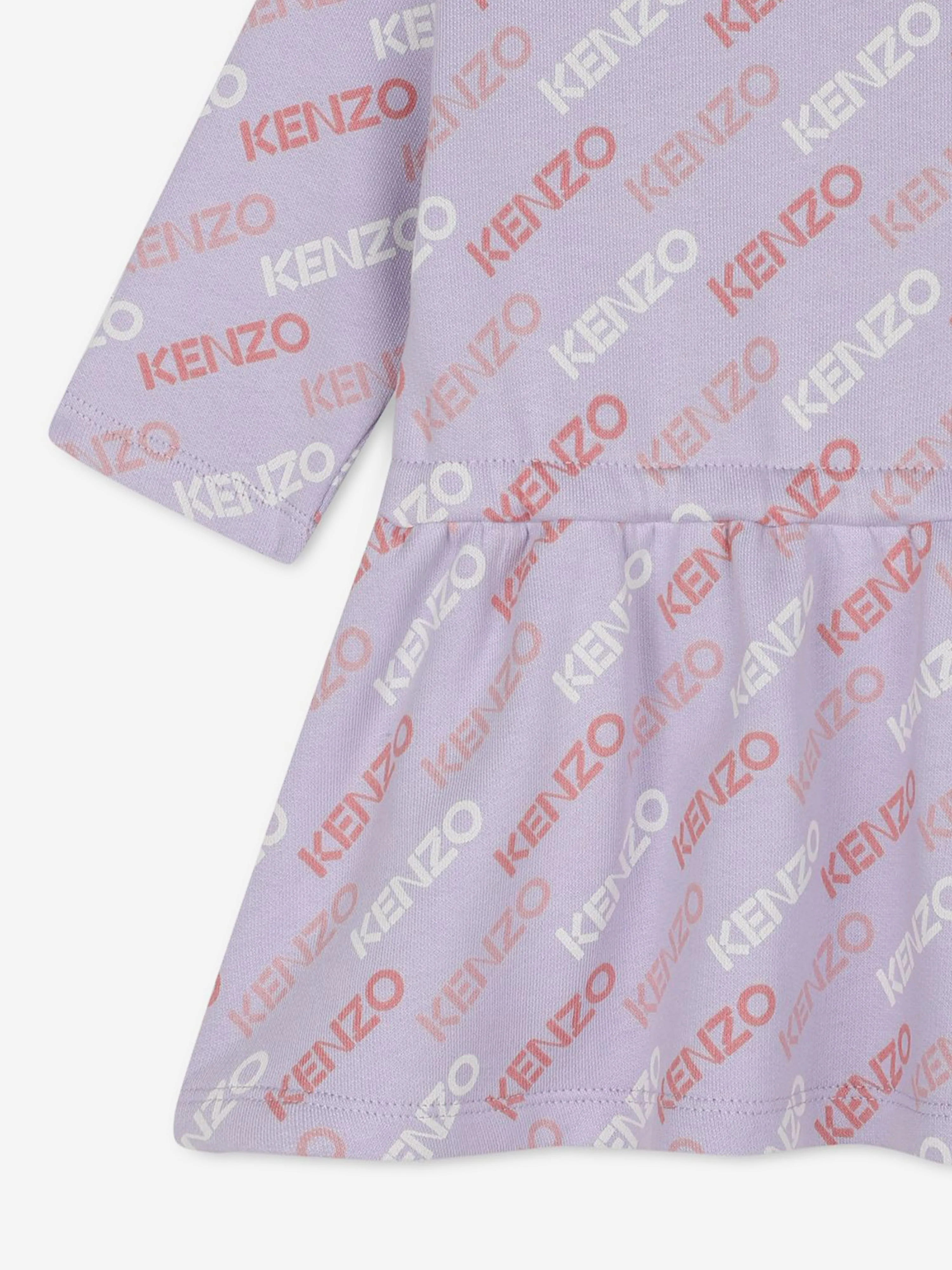 KENZO Baby Girls Logo Pulloverkleid in Lila