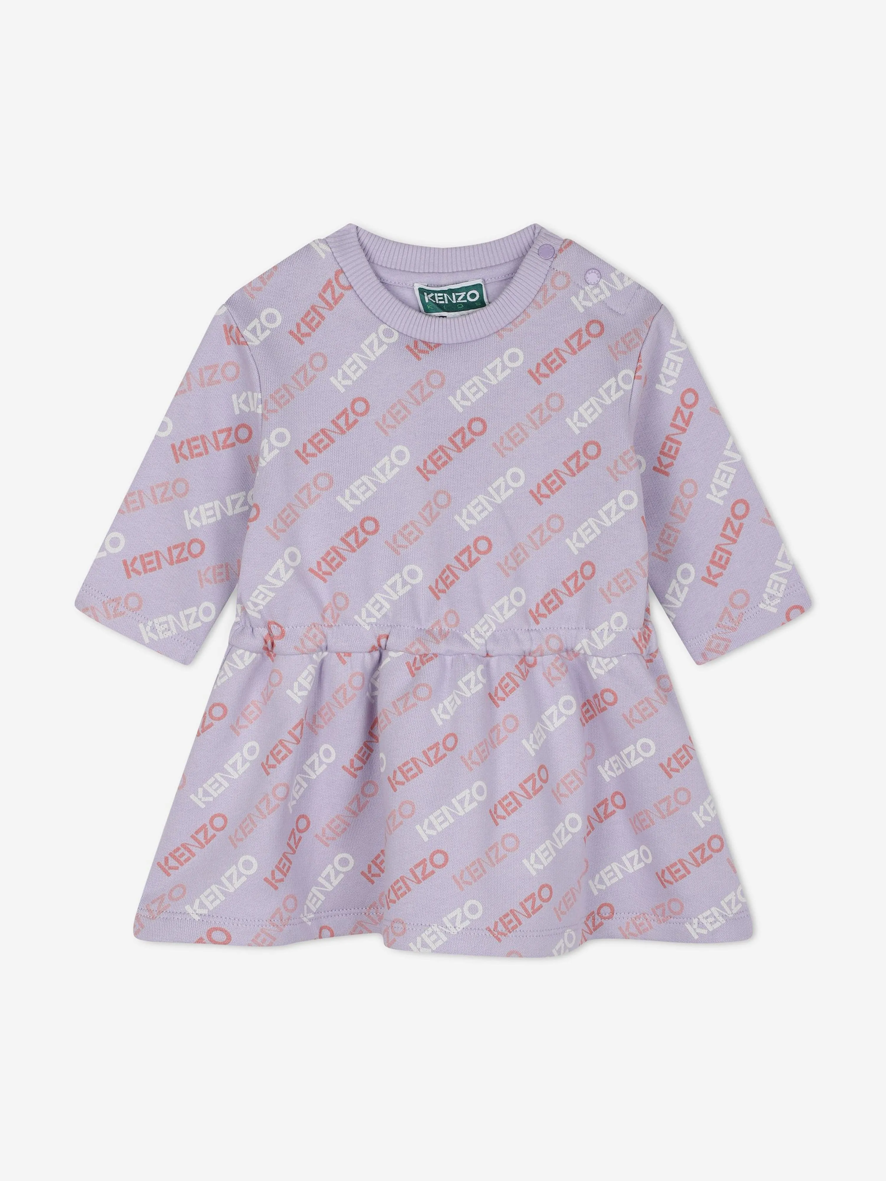 KENZO Baby Girls Logo Pulloverkleid in Lila