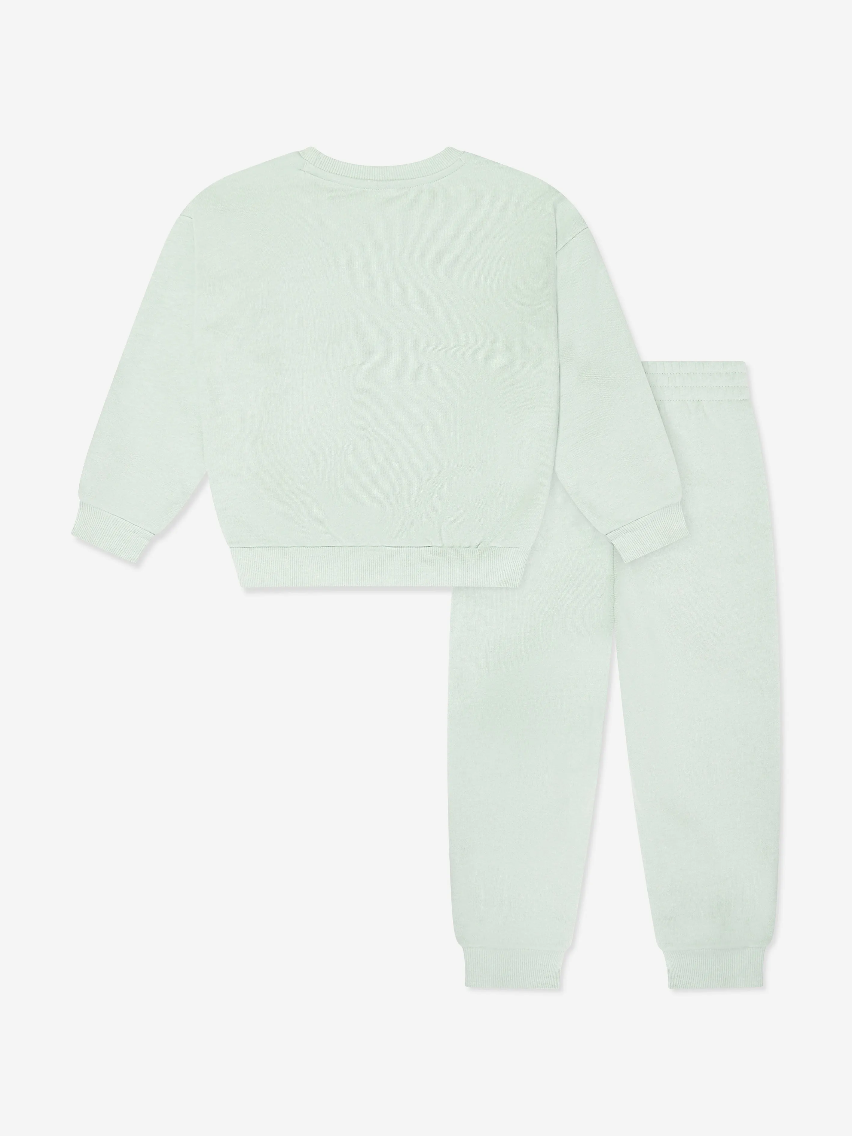 Kinder Essential Fleece Trainingsanzug in Grün