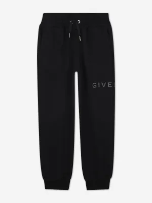 Jogginghose mit Kinder-Logo-Print in Schwarz
