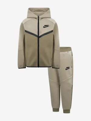 Kids NSW Tech Fleece Trainingsanzug in Beige