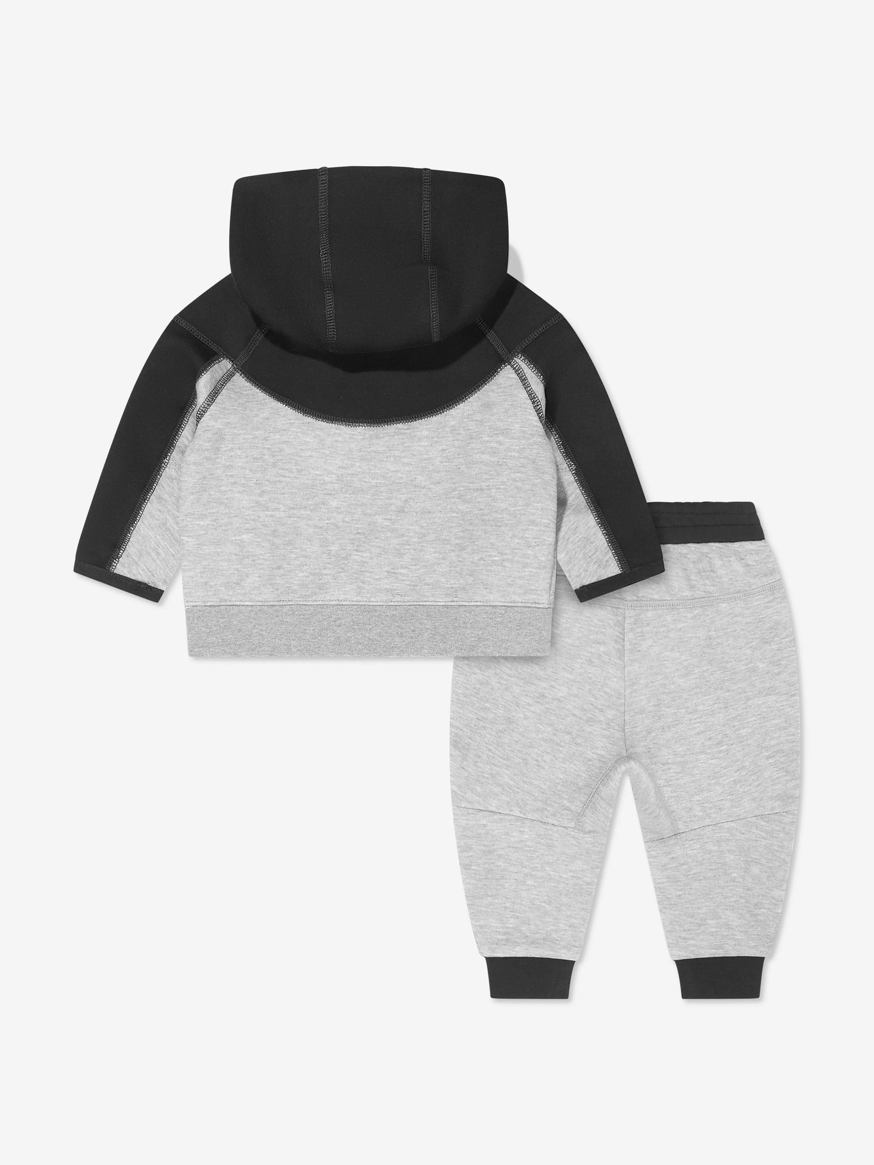 Kids Tech Fleece Kapuzen-Jacke mit Reißverschluss in Grau